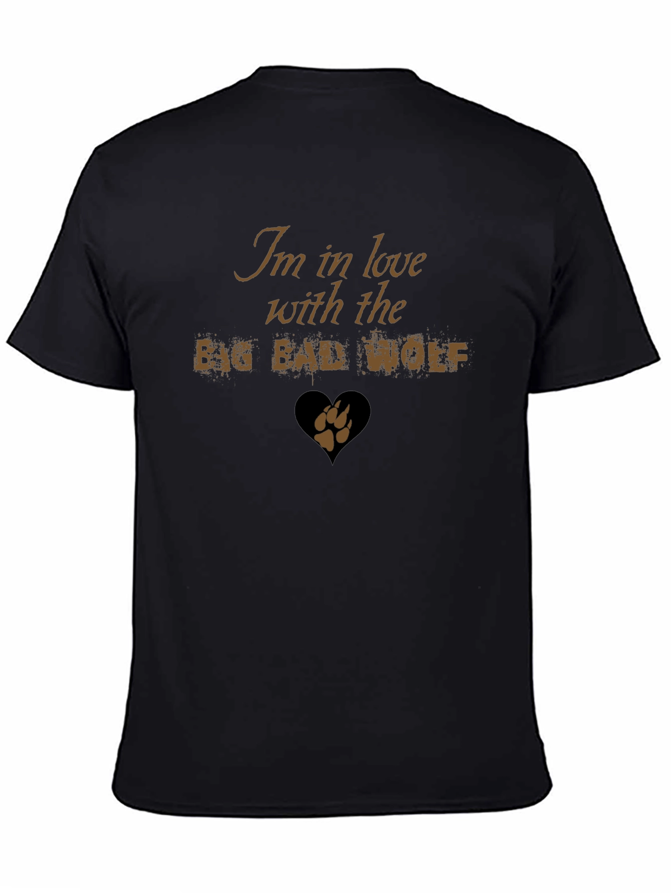 Black I'm in Love with the Big Bad Wolf T-Shirt view 4