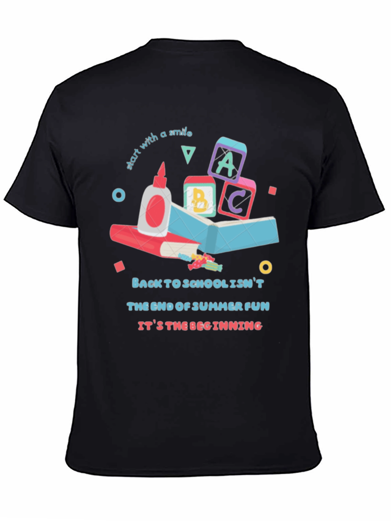 Black Back to School Graphic T-Shirt view 4
