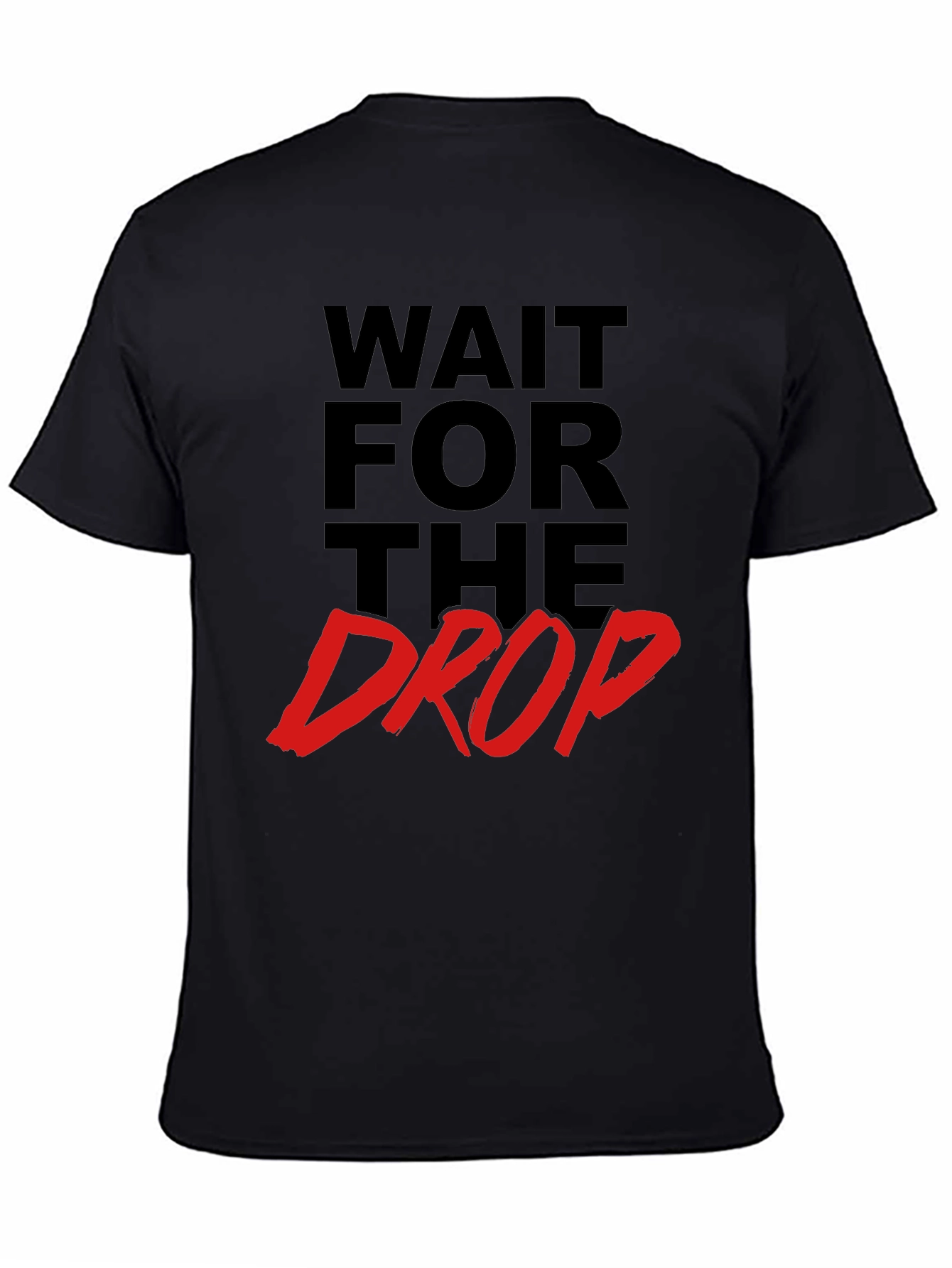 Black Wait for the Drop Graphic Tee - Black T-Shirt view 4