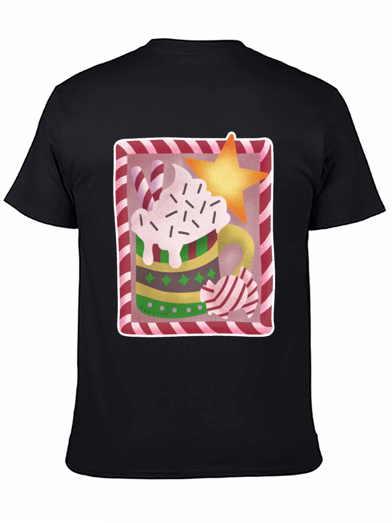 Black Holiday Cheer Tee view 4