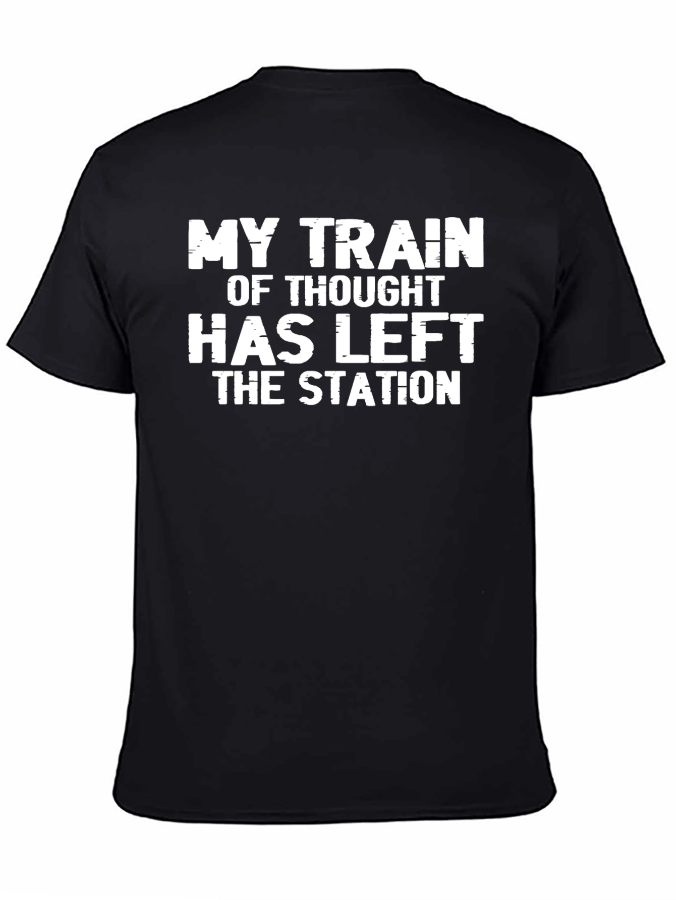 Black My Train of Thought T-Shirt view 4