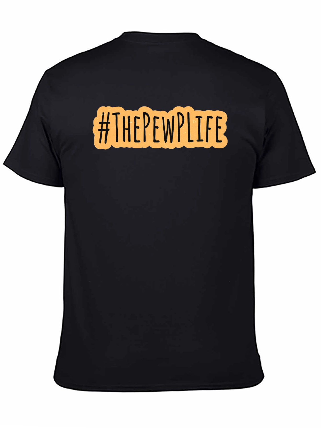 Black #THEPEWPLIFE Graphic Print Black Crew Neck T-Shirt view 4