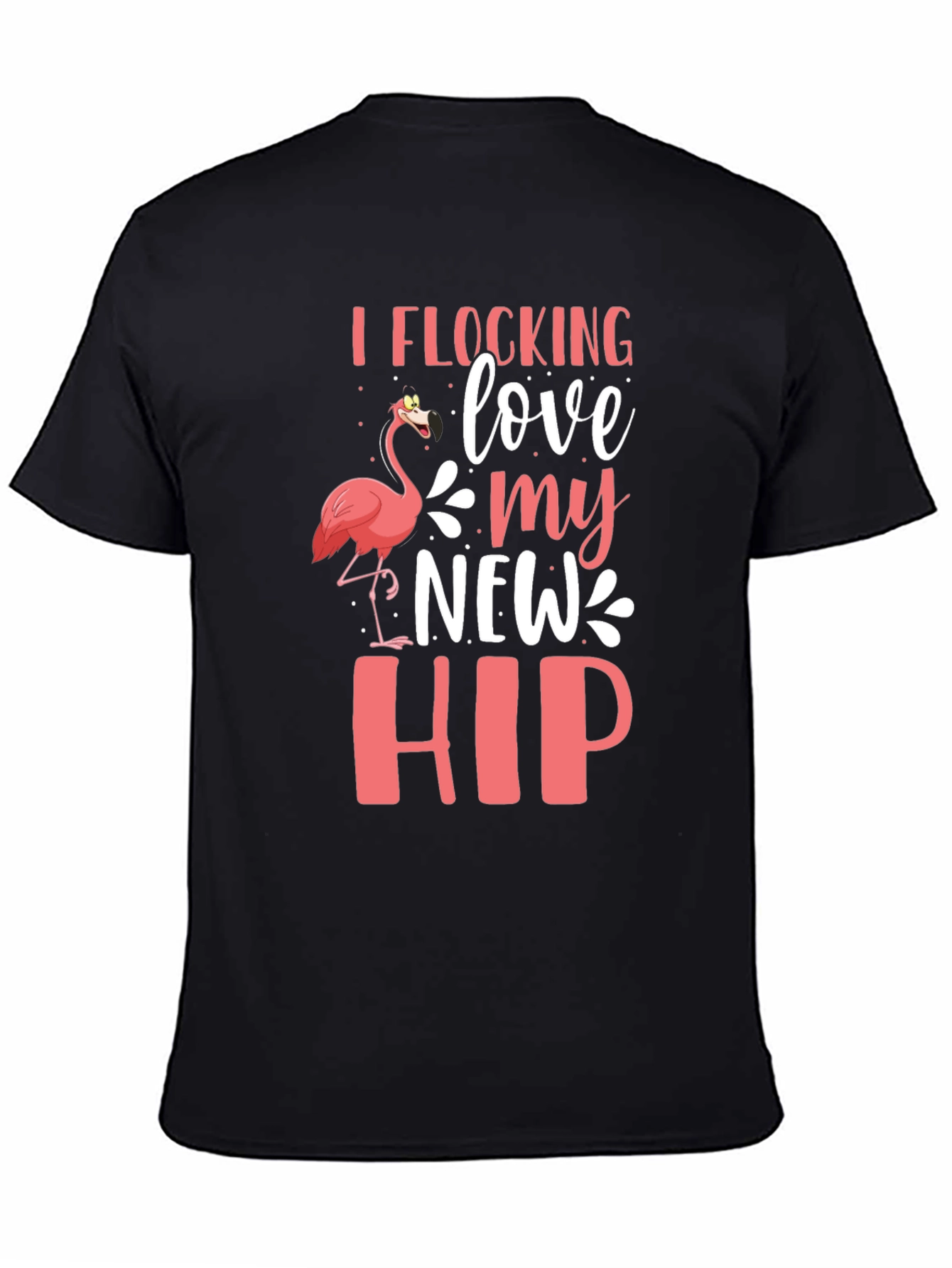 Black I Flocking Love My New Hip Graphic Tee view 4