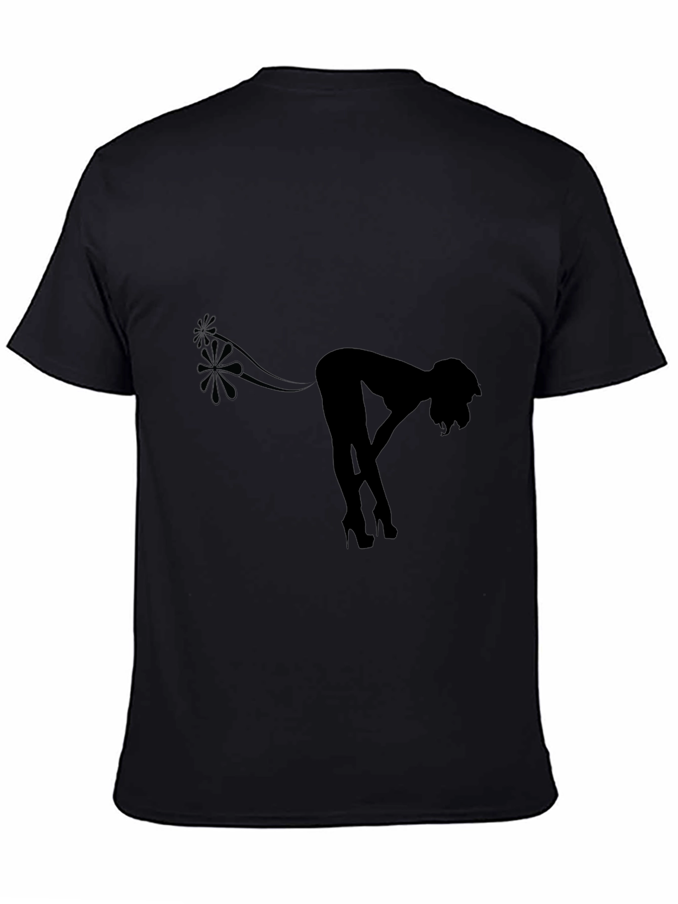 Black Humorous Silhouette Tee view 4