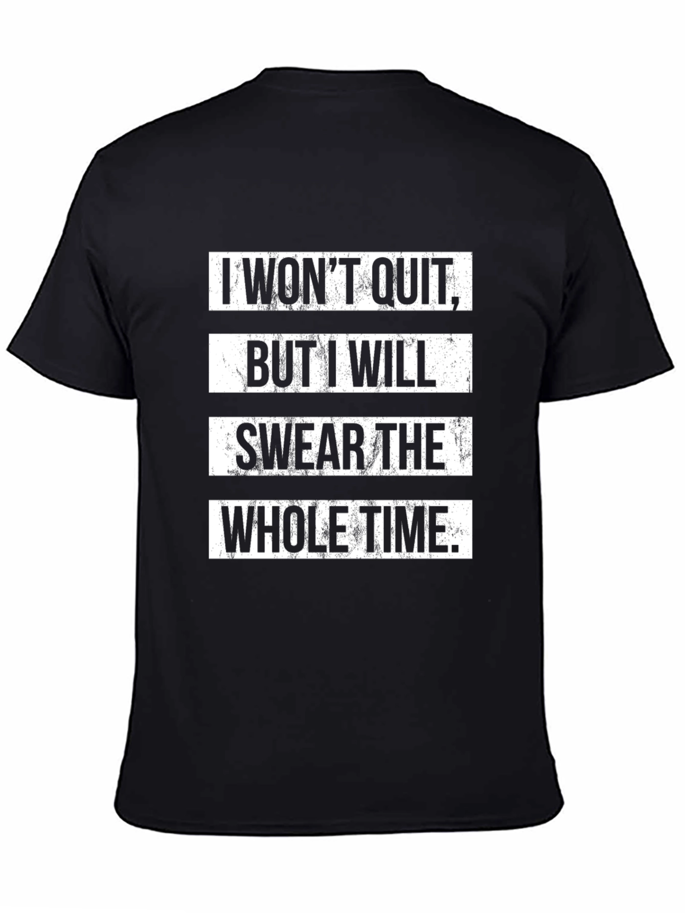 Black Funny Swear Whole Time Graphic Tee view 4