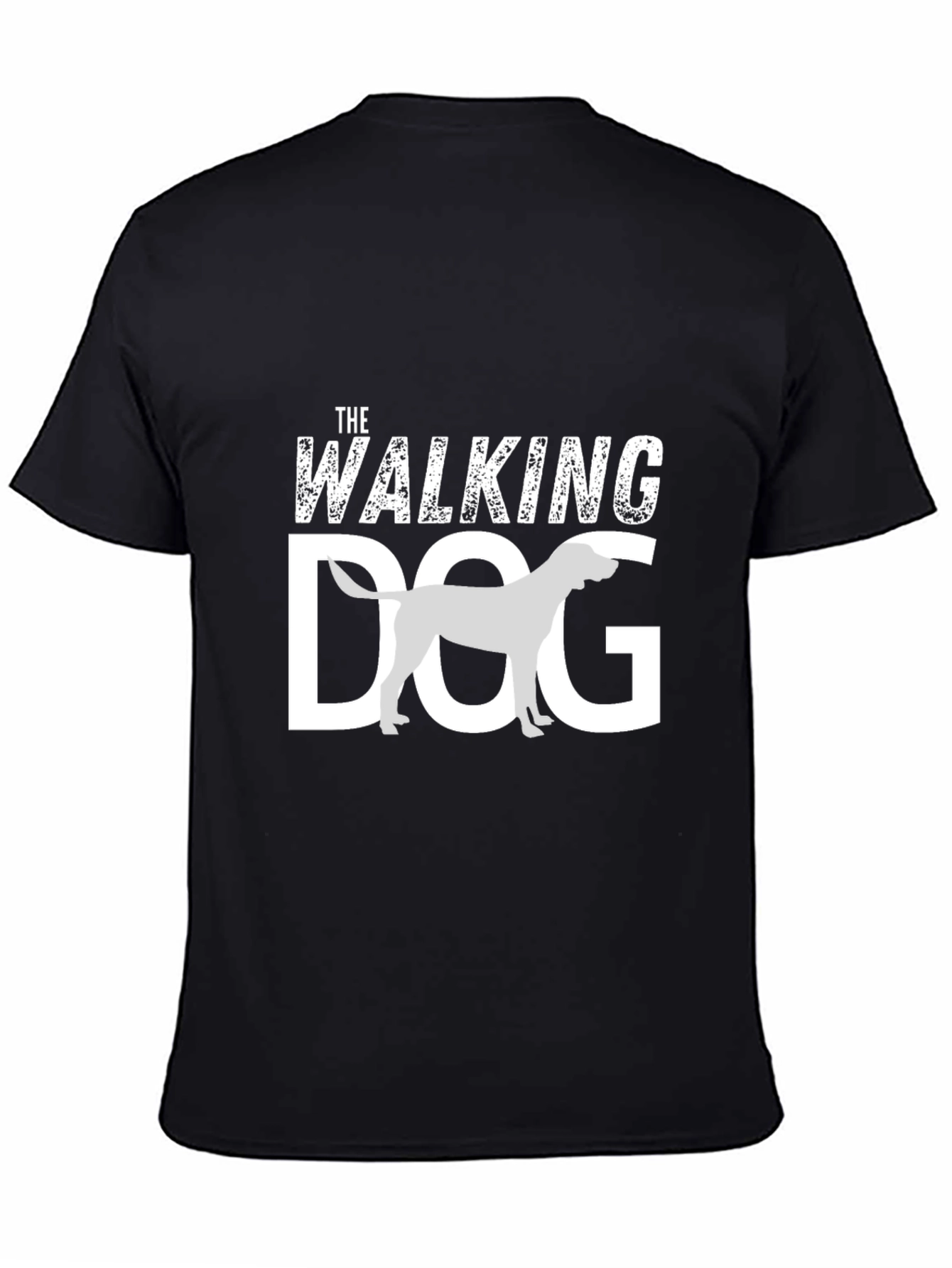 Black The Walking Dog Graphic Tee - Casual Canine Style view 4