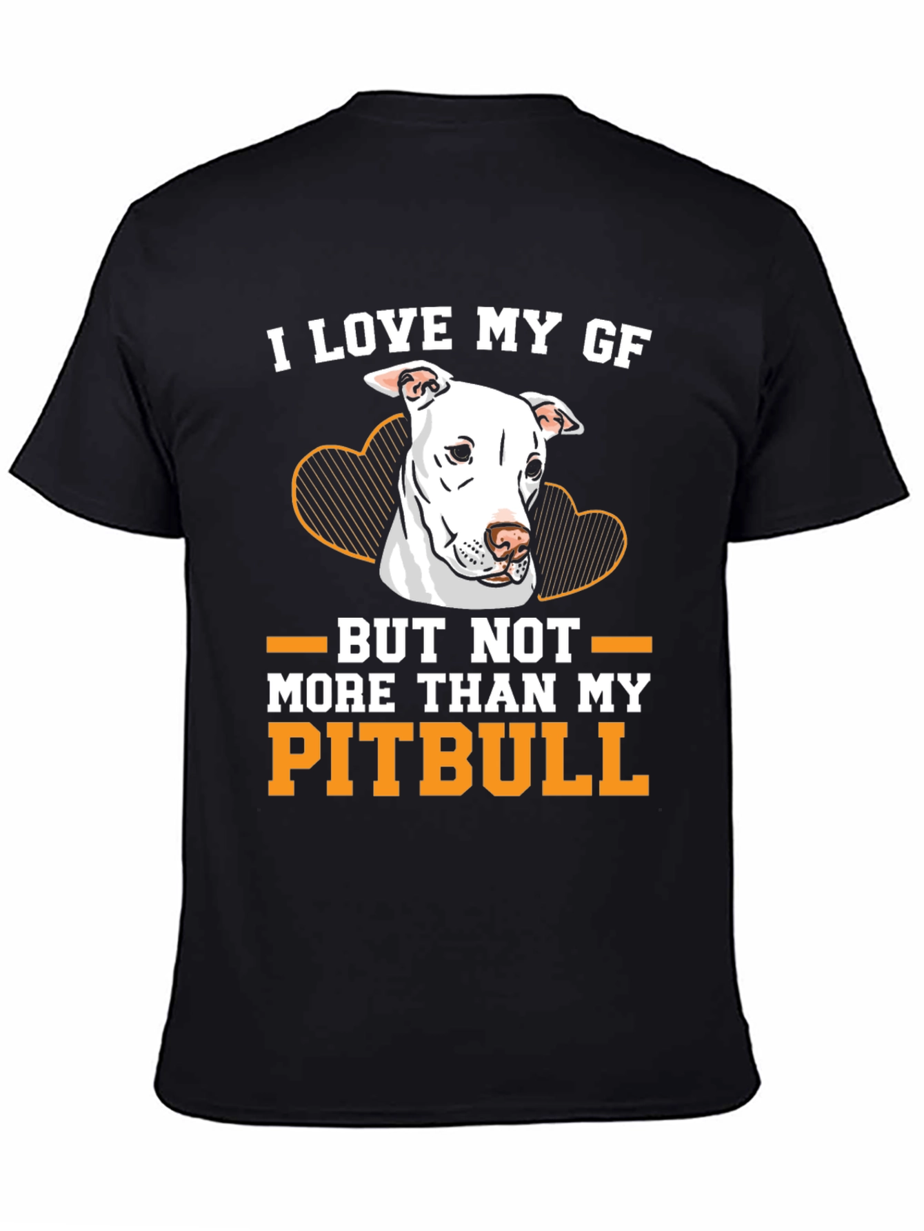 Black I Love My Pitbull T-Shirt view 4