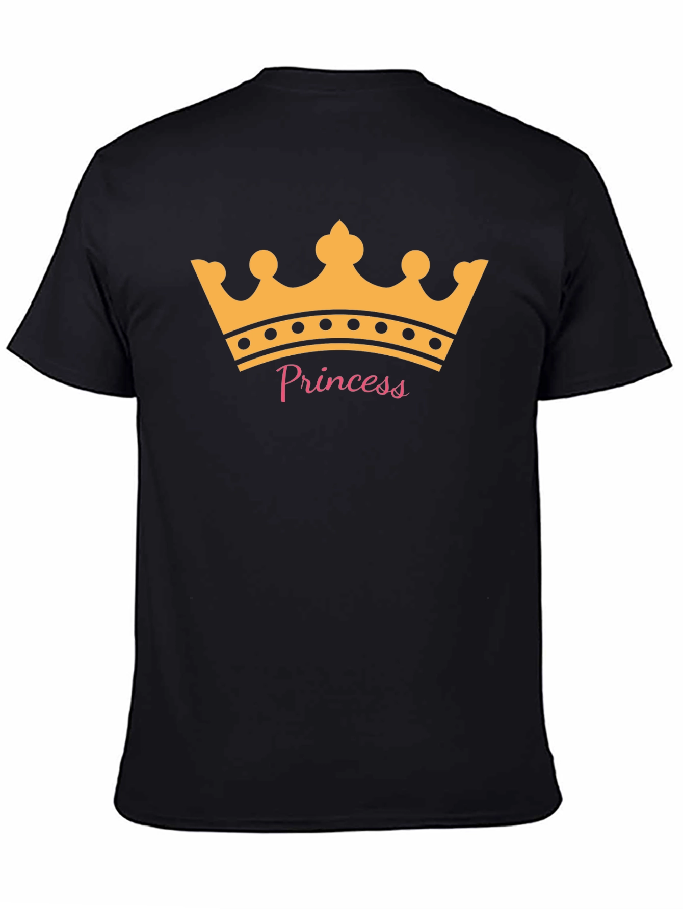 Black Princess Crown T-Shirt - Royal Tee view 4