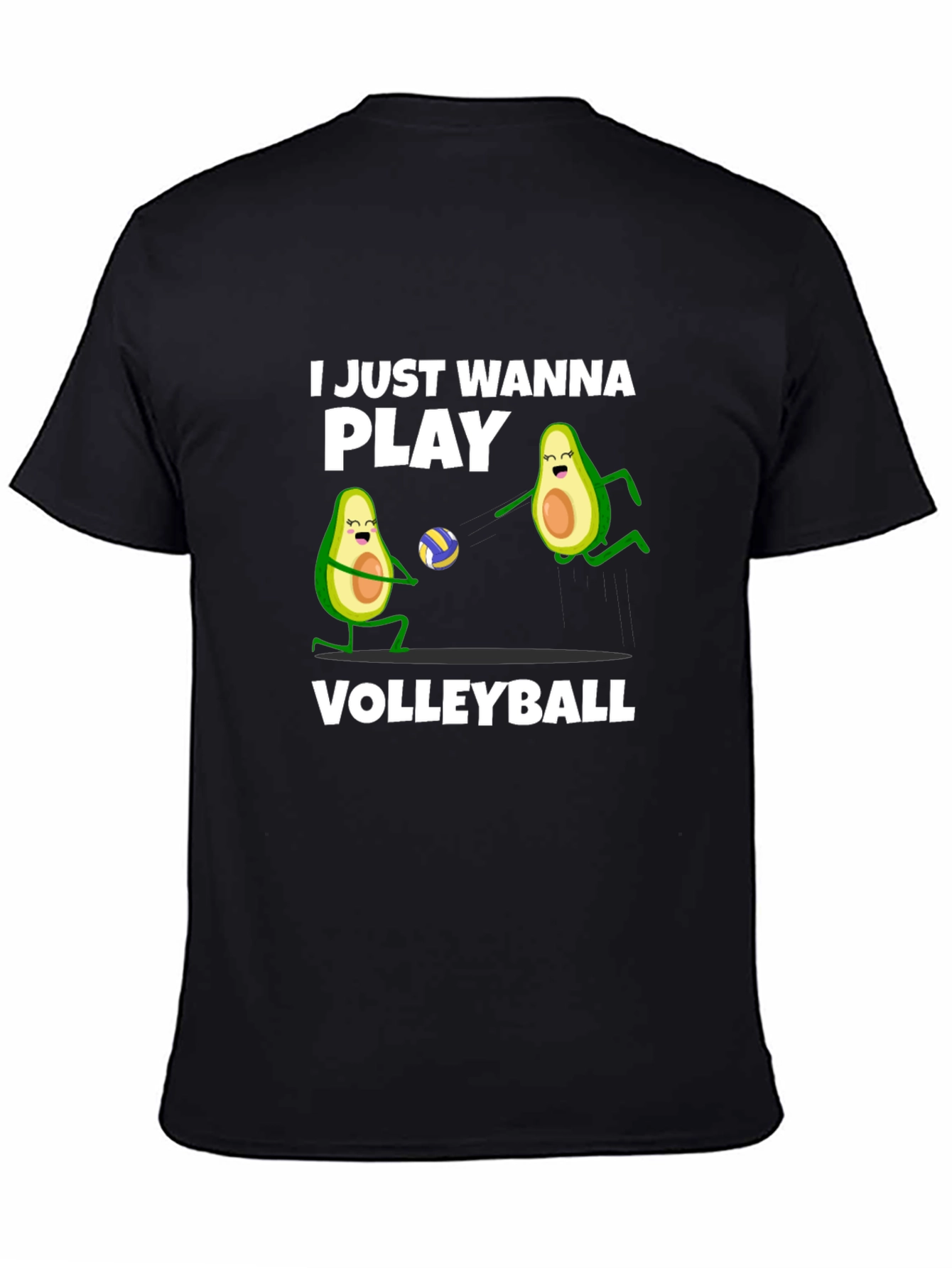 Black Avocado Volleyball T-Shirt view 4