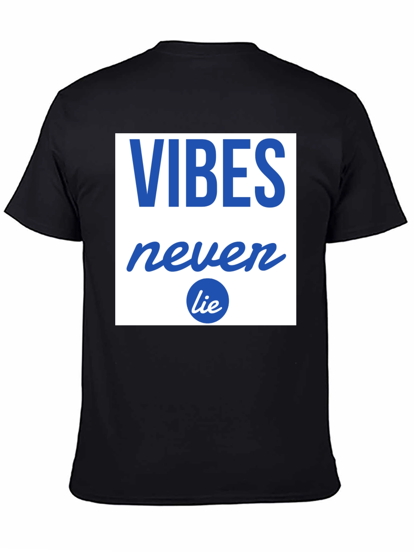 Black Vibes Never Lie Graphic Tee - Casual Comfort view 4