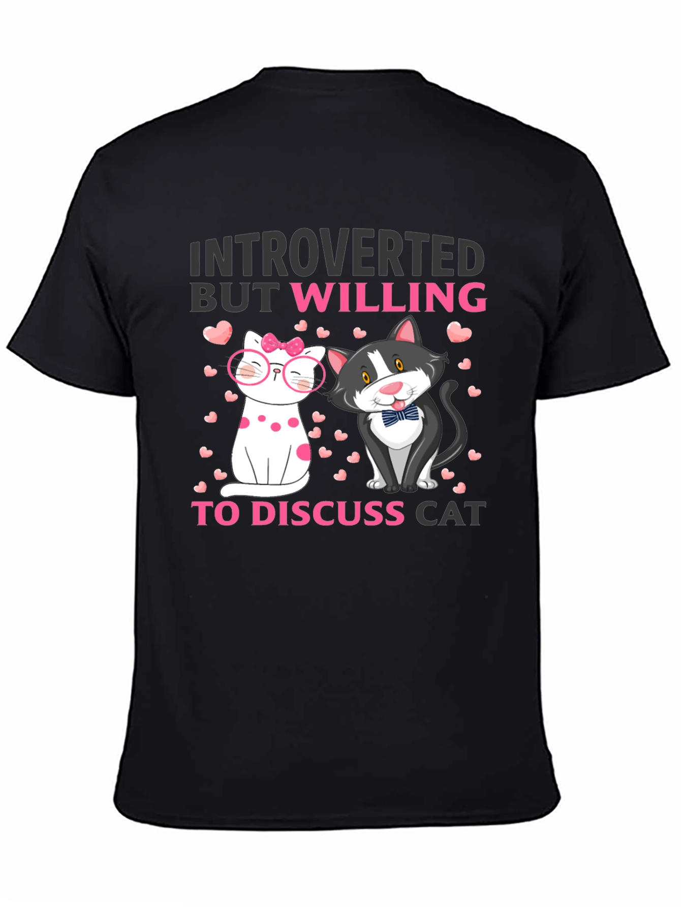 Introverted Cat Lover T-Shirt - 4