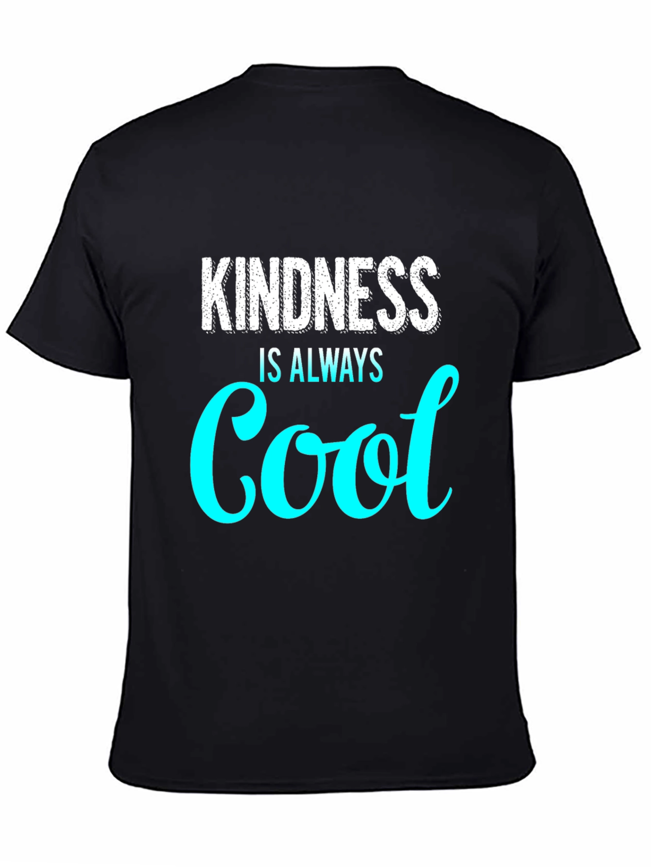 Black Kindness Is Always Cool Graphic Tee view 4