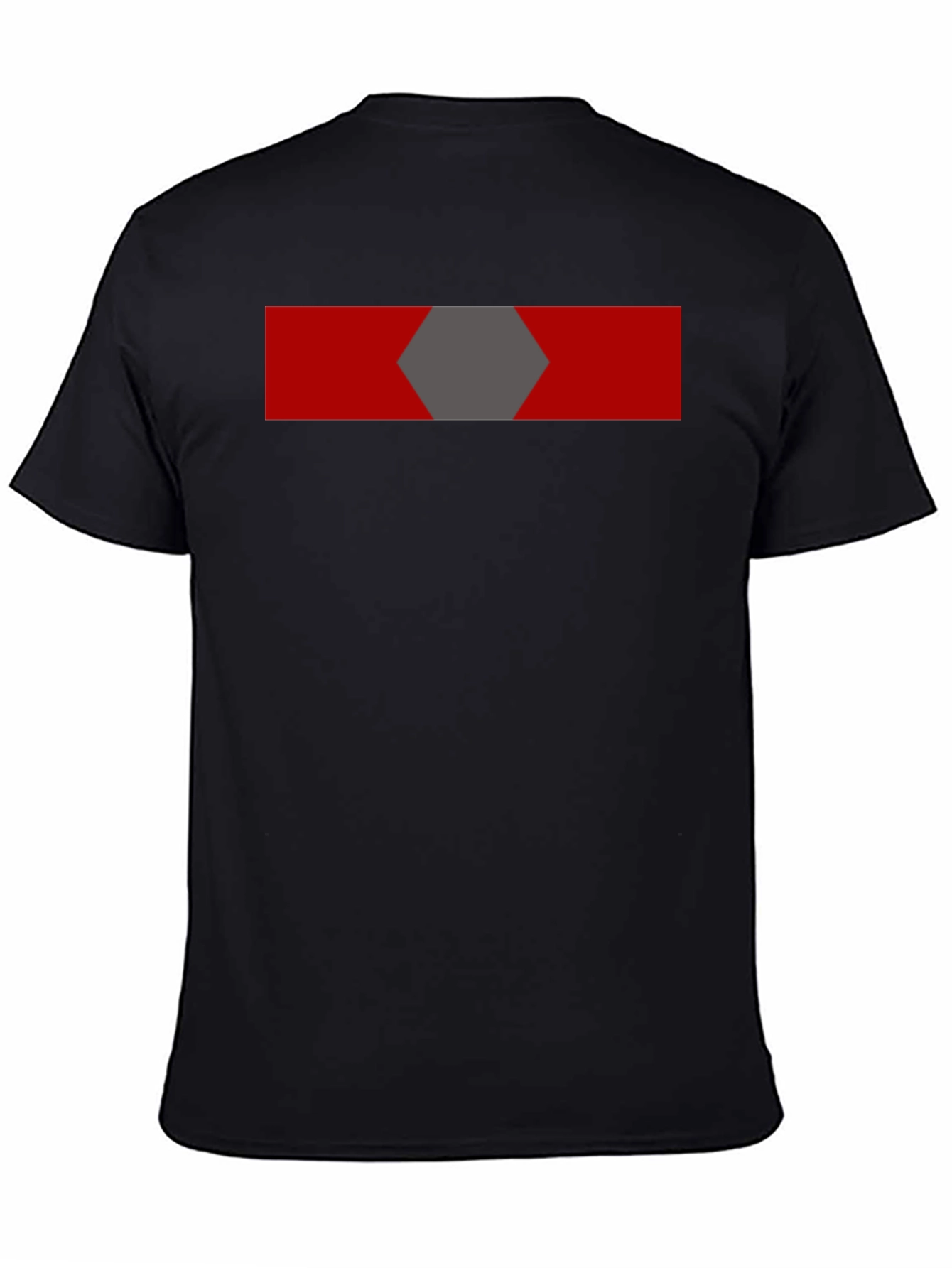 Black Geometric Graphic Tee - Black view 4