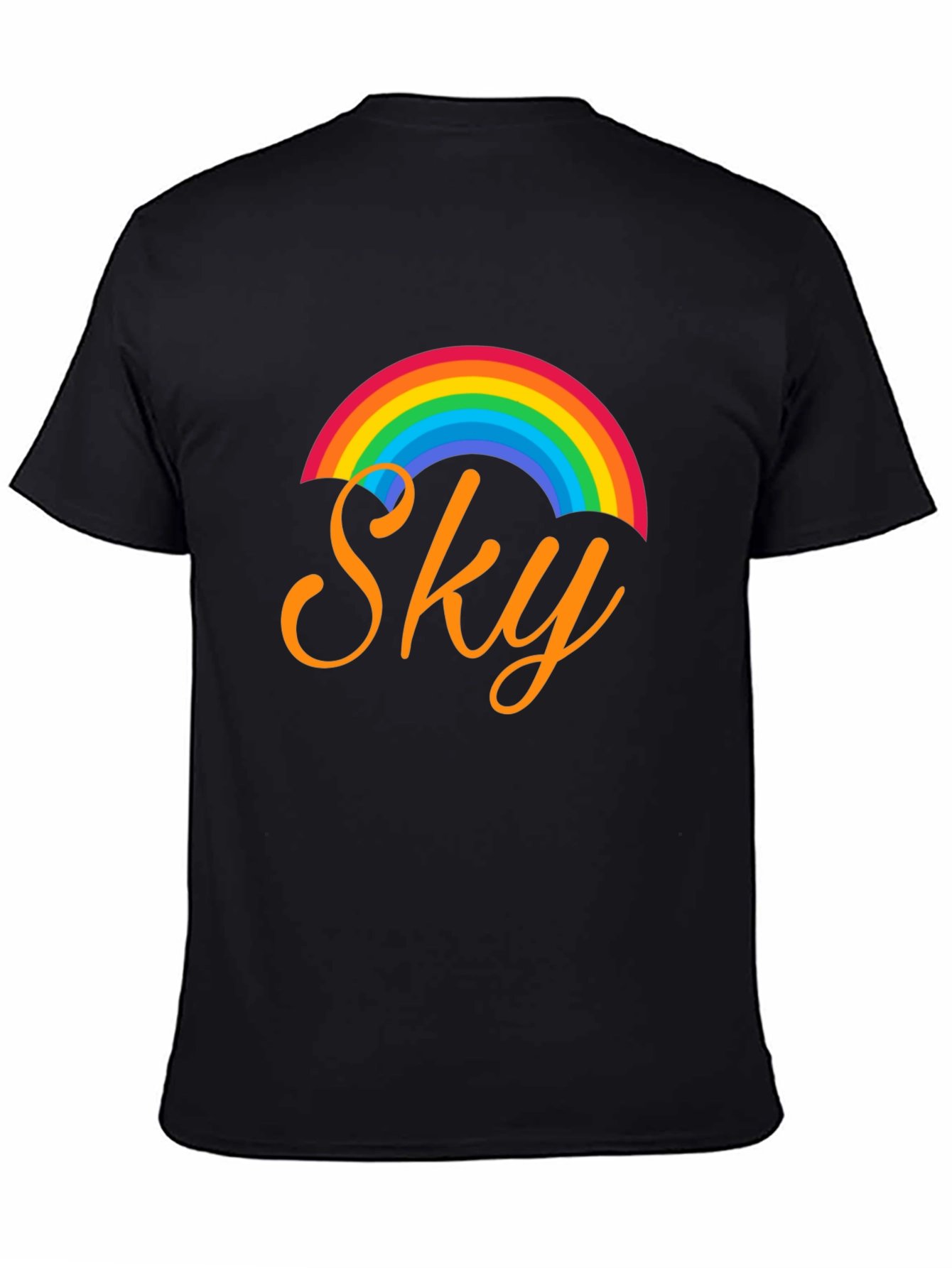 Rainbow Sky Graphic T-Shirt - 4