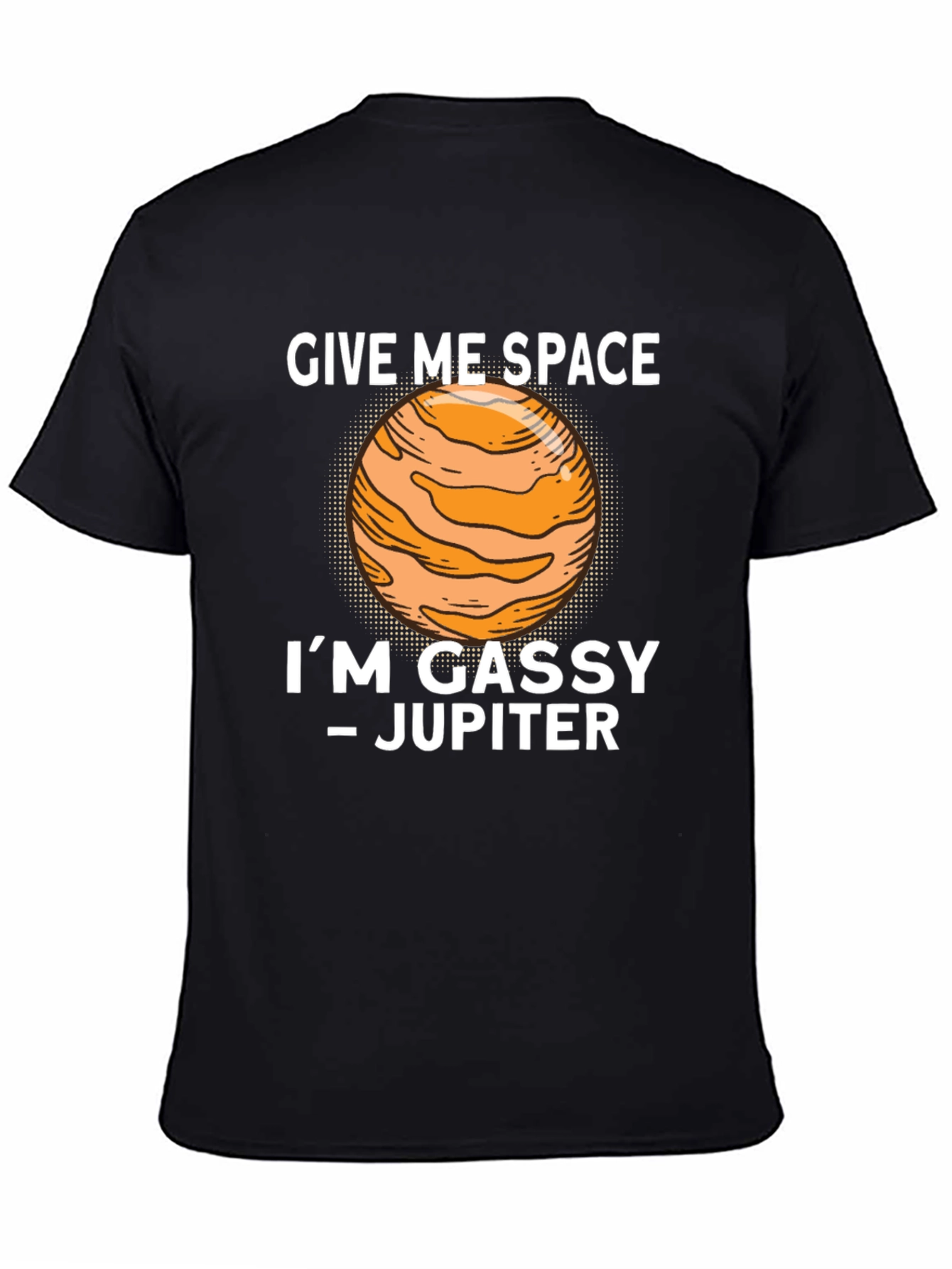 Black Give Me Space Jupiter Tee view 4