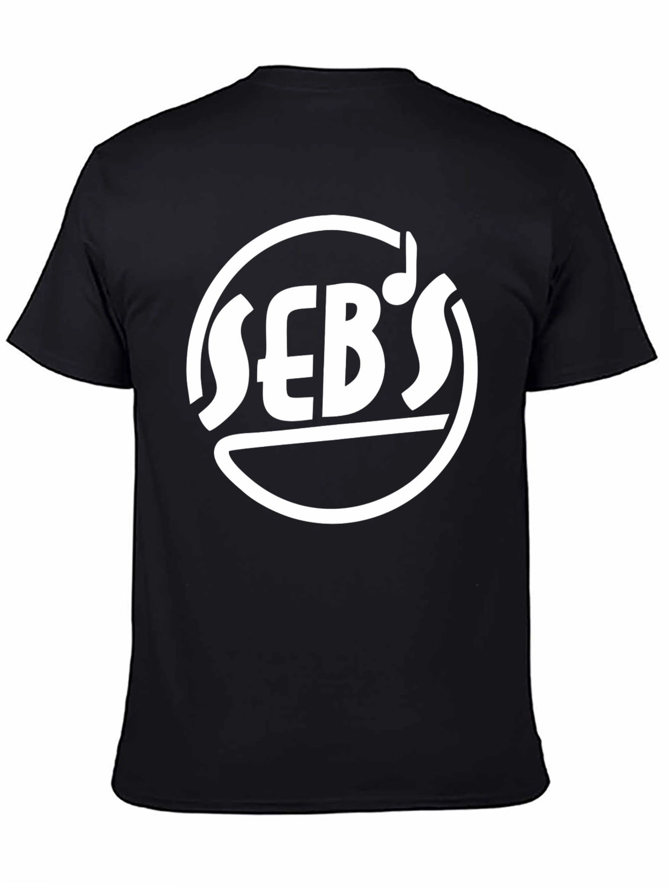 Black Seb's Music T-Shirt - Black Graphic Tee view 4