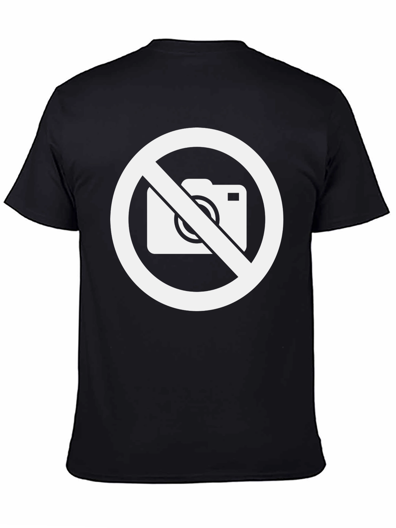 Black No Photography Black T-Shirt - Protest & Style view 4