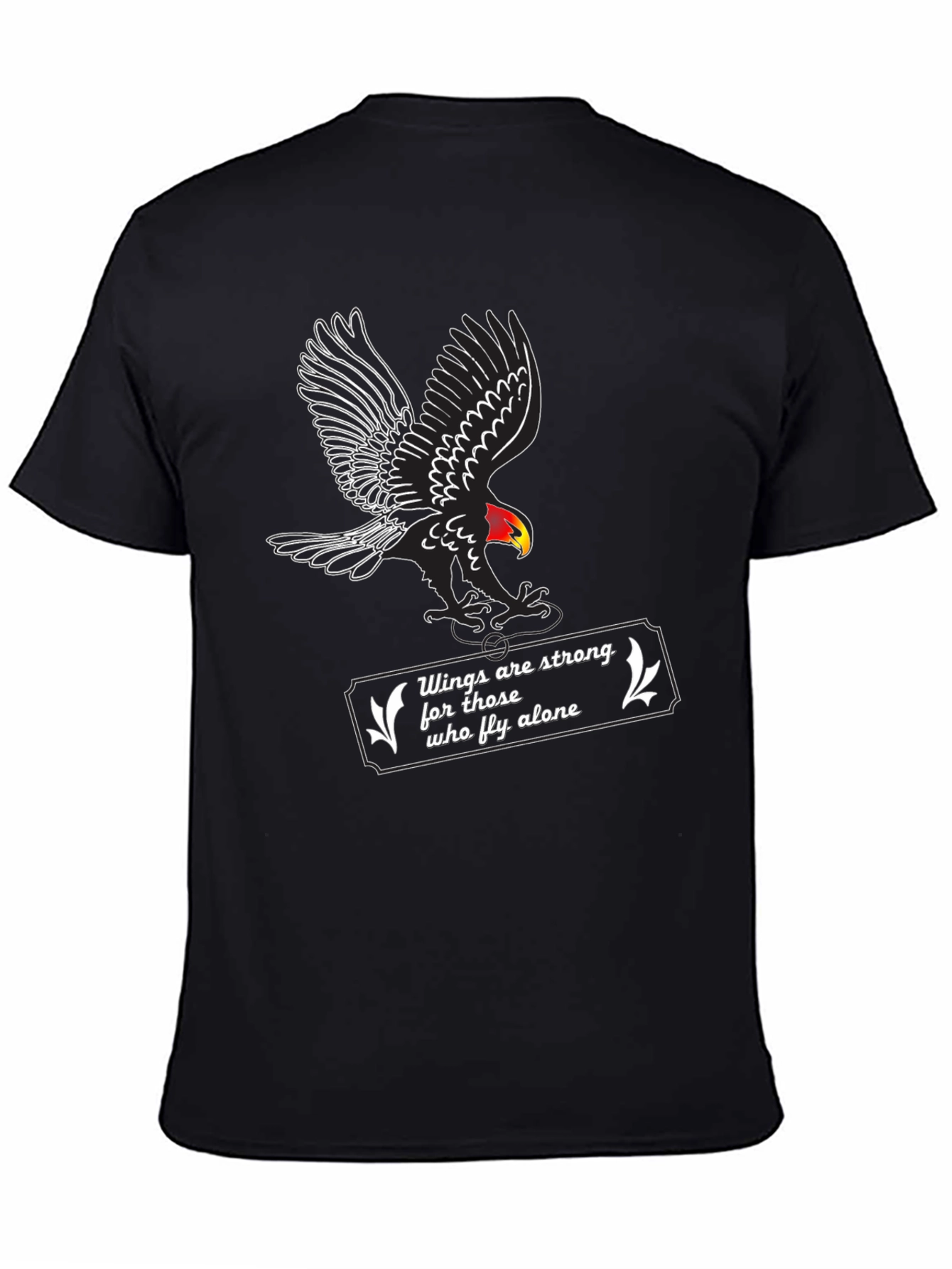 Black Eagle Wings Tee - Strong & Alone view 4