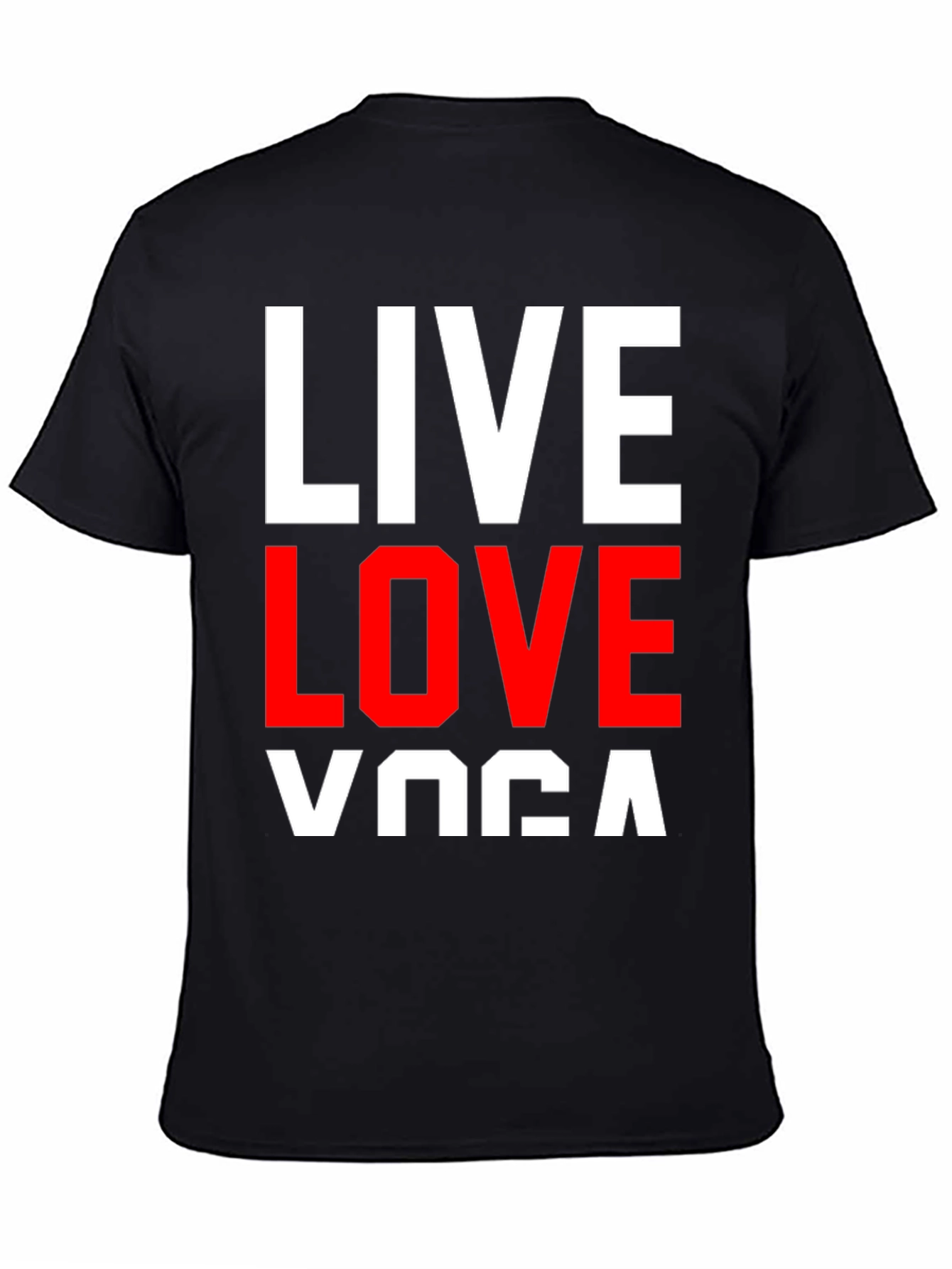 Live Love Yoga Graphic Tee - Black - 4