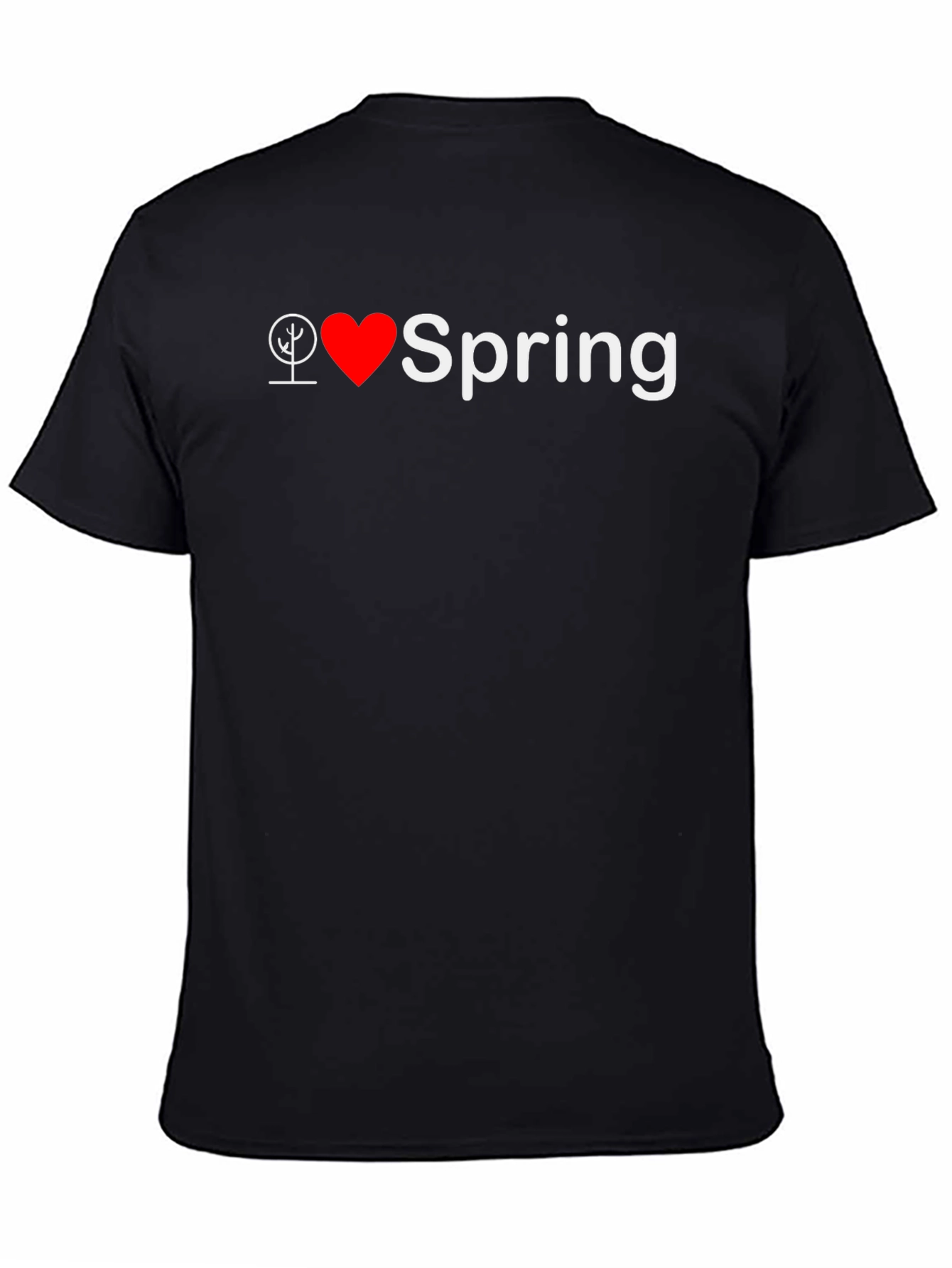 Black I Heart Spring Black T-Shirt view 4
