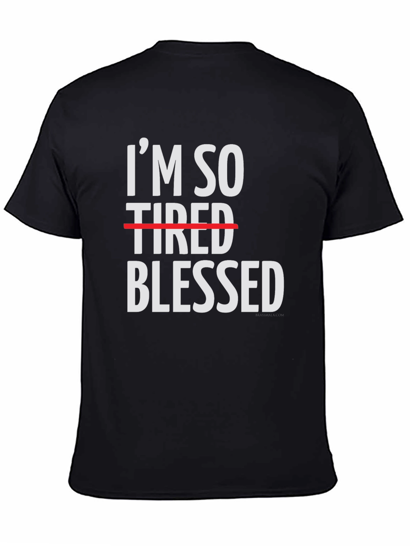 Black I'm So Blessed Funny Graphic T-Shirt view 4