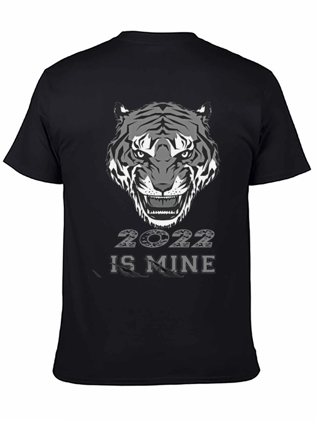 Black Year of the Tiger 2022 Graphic T-Shirt view 4