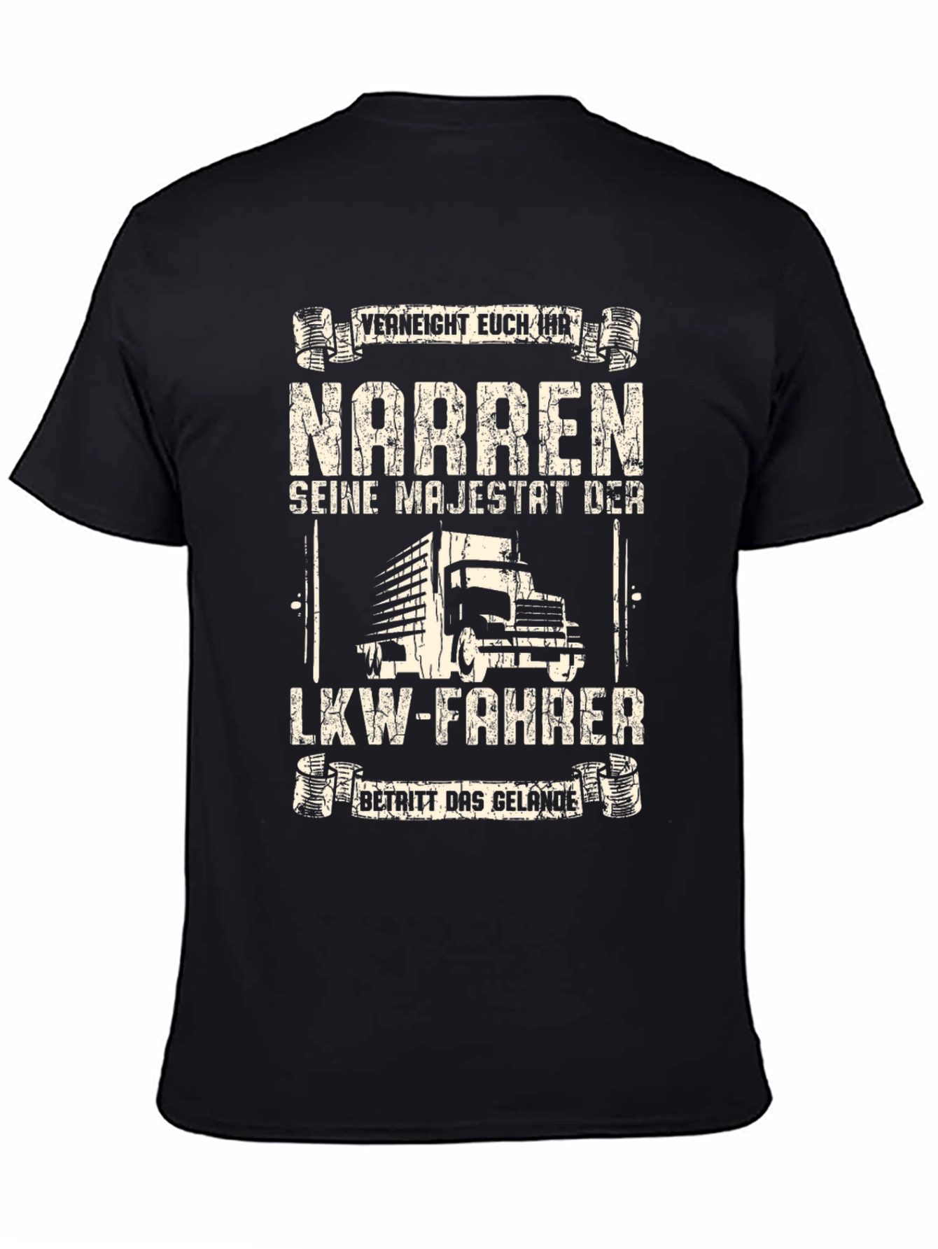 Funny German Trucker T-Shirt - "Seine Majestät Der LKW-Fahrer" - 4