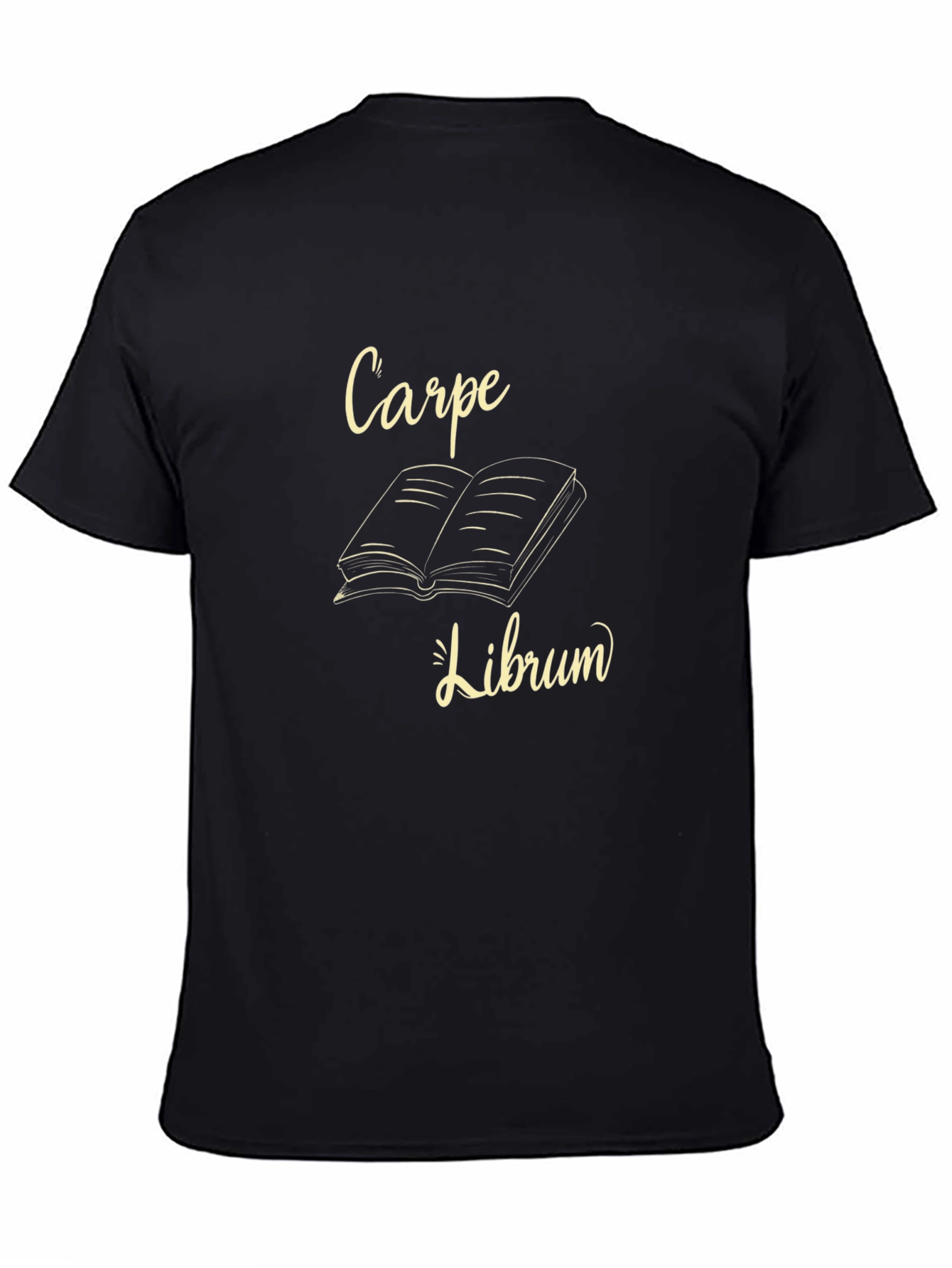 Black Carpe Librum Graphic Tee - Seize the Book! view 4