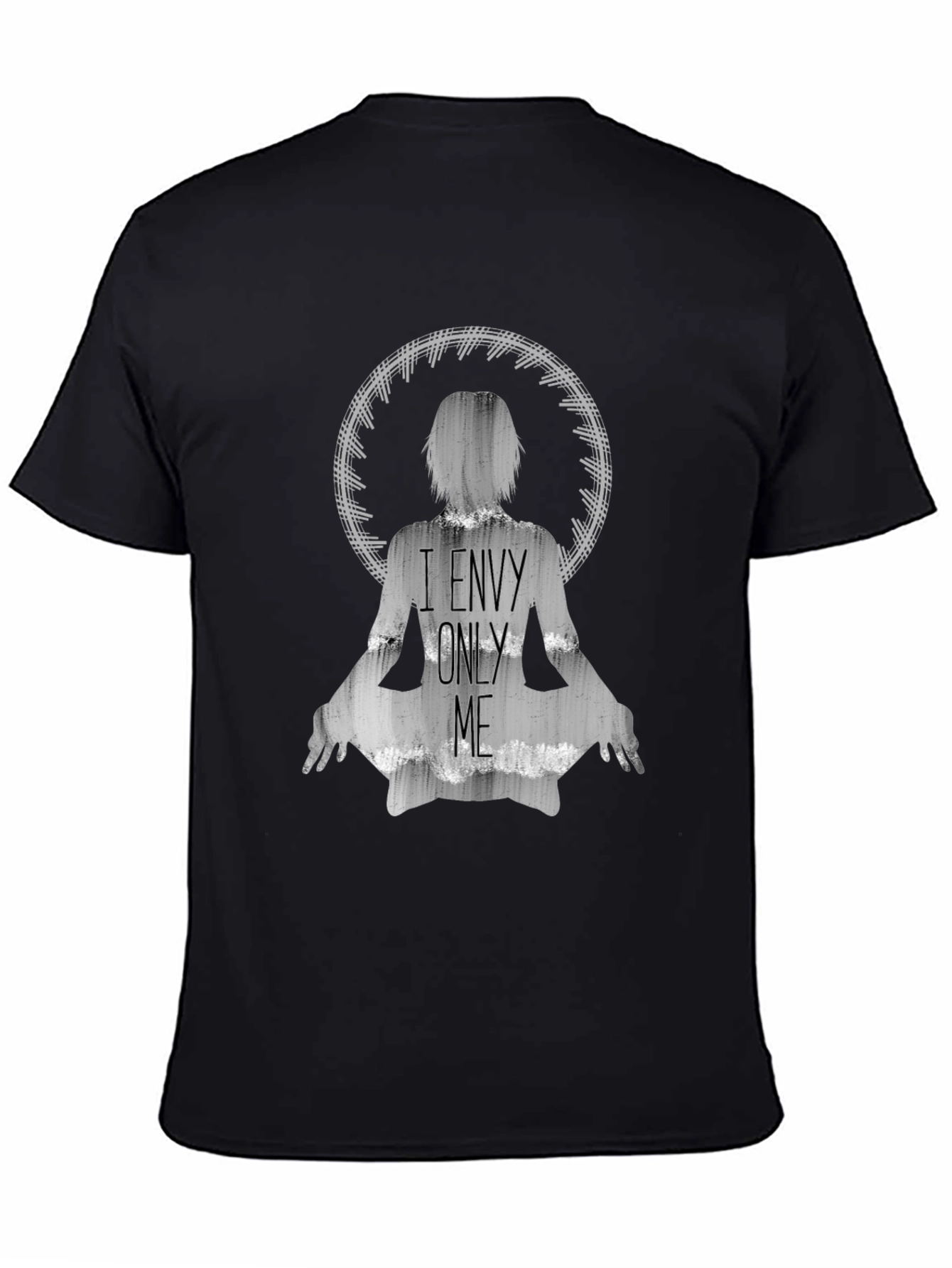 Black I Envy Only Me Graphic T-Shirt - Black view 4