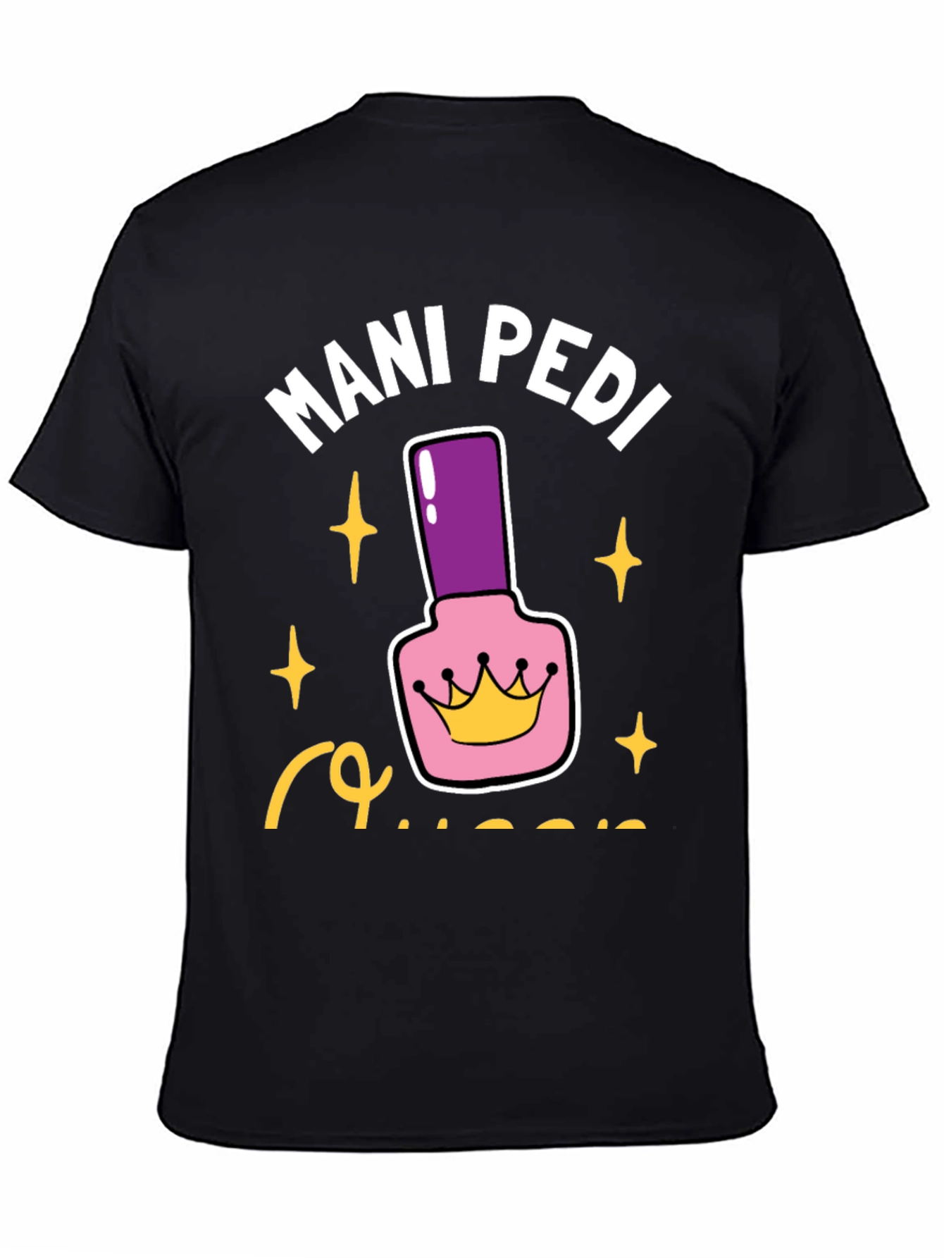 Black Mani Pedi Queen Graphic Tee view 4