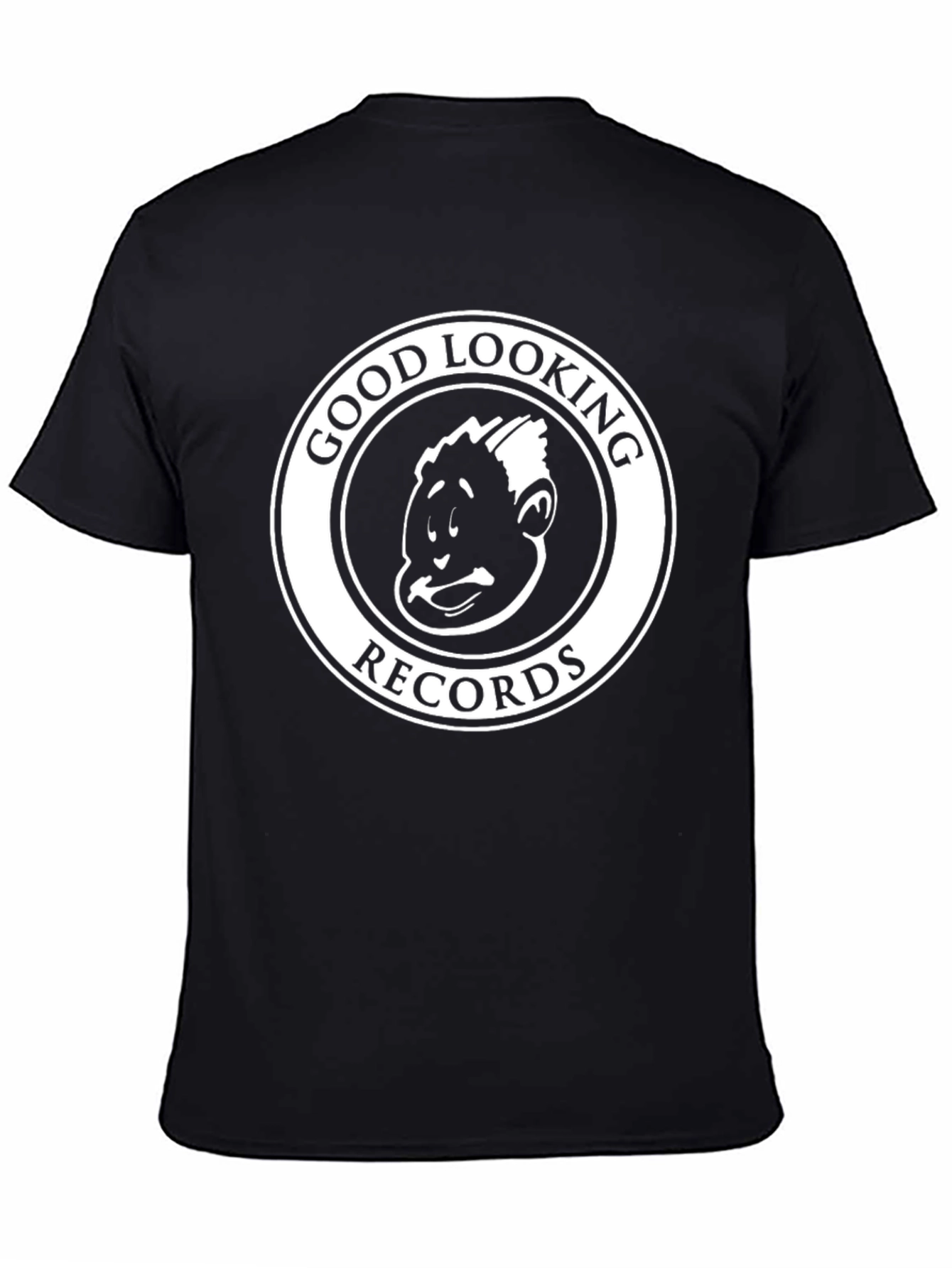 Black Good Looking Records Black T-Shirt view 4