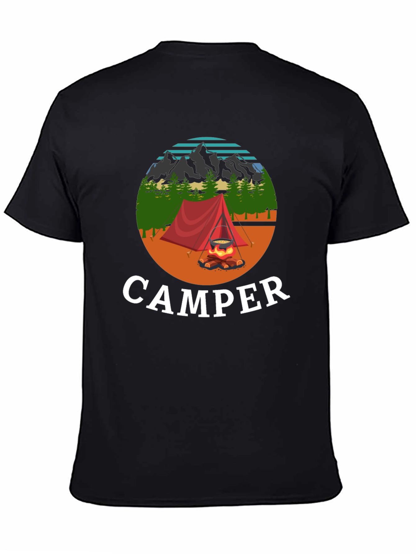 Black Camper Graphic T-Shirt view 4