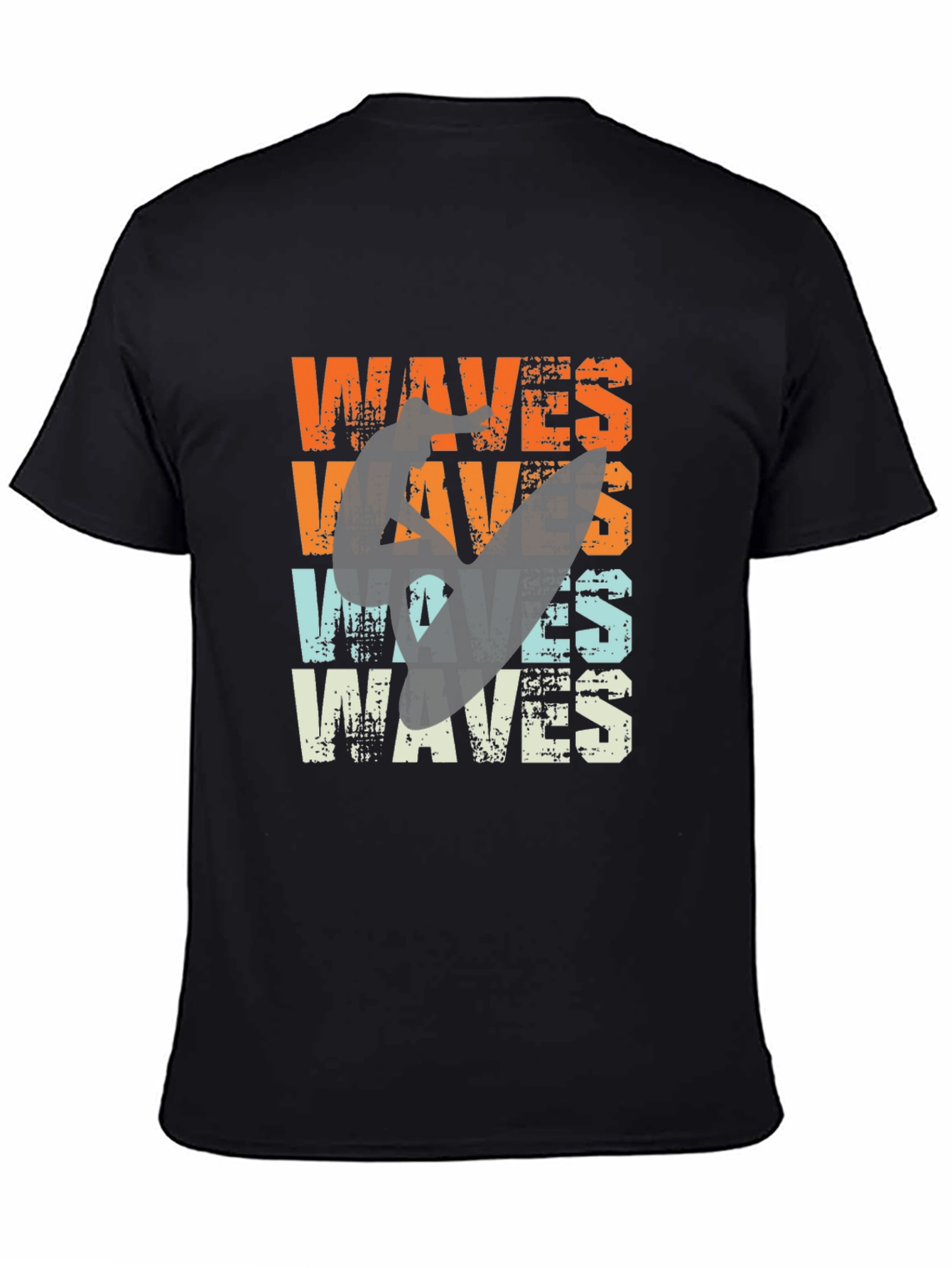Retro Waves Graphic Tee - Surfer Style T-Shirt - 4