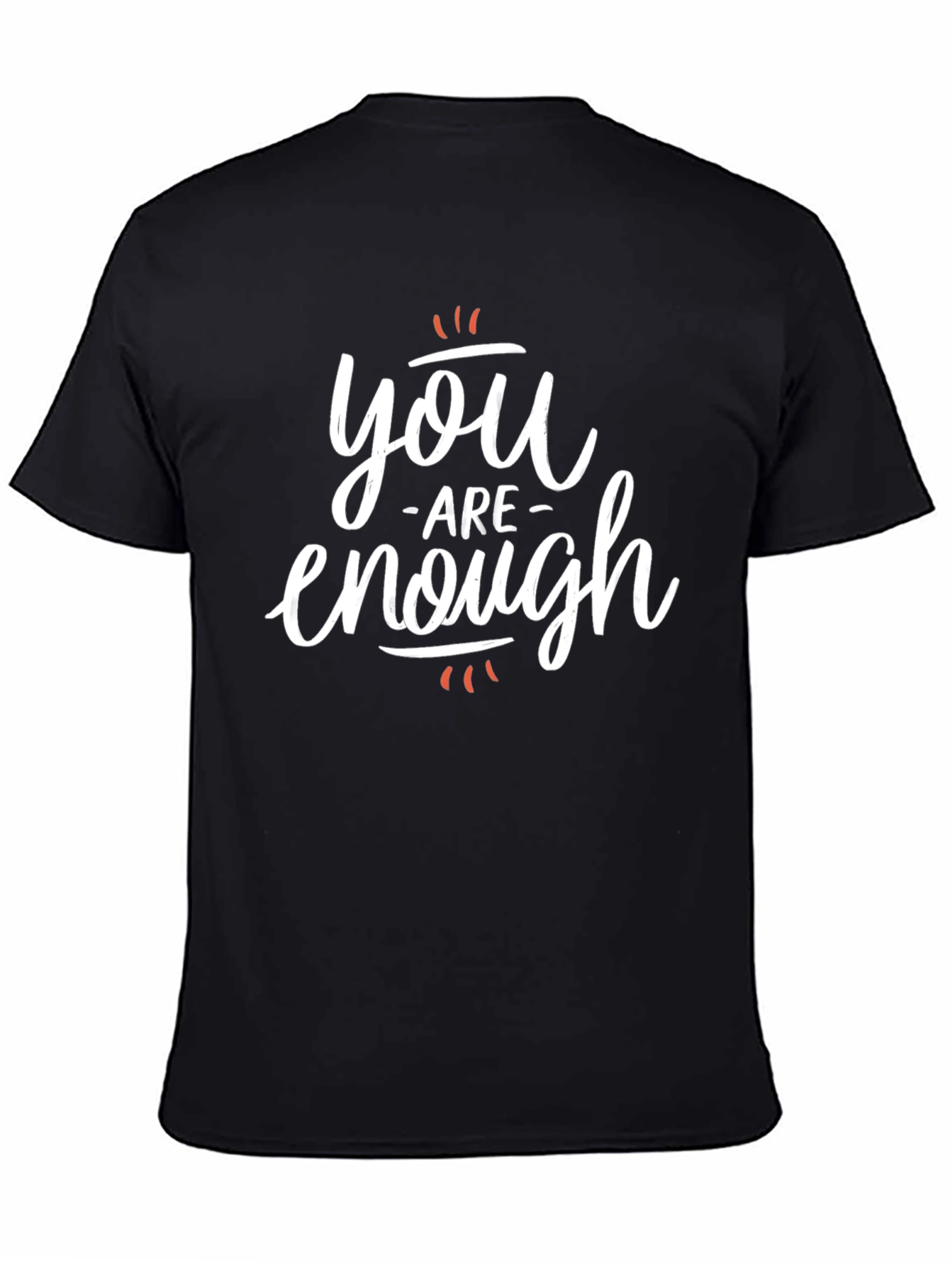 Black You Are Enough Graphic Tee view 4