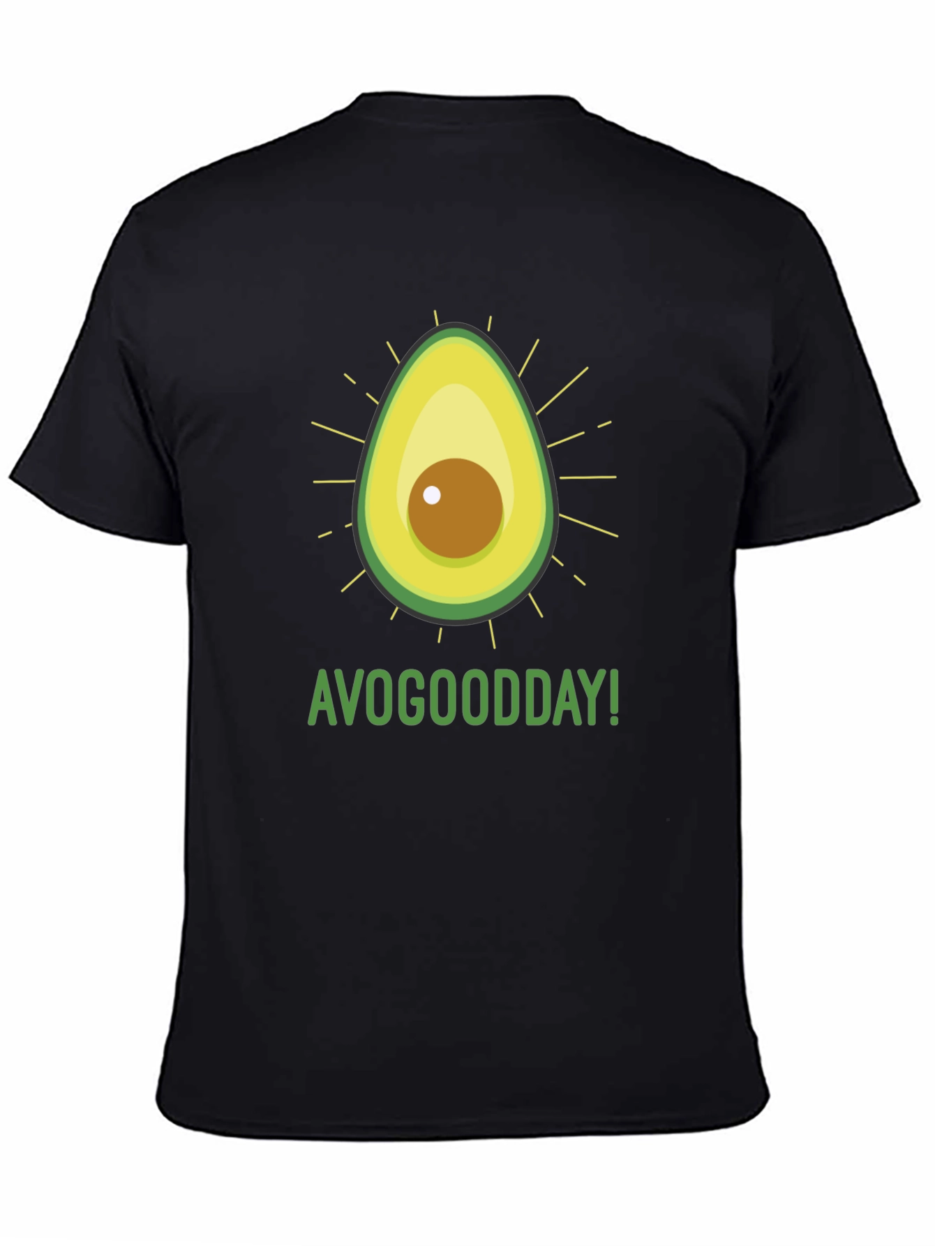Black AvoGoodDay Graphic Tee - Fresh Avocado Style view 4