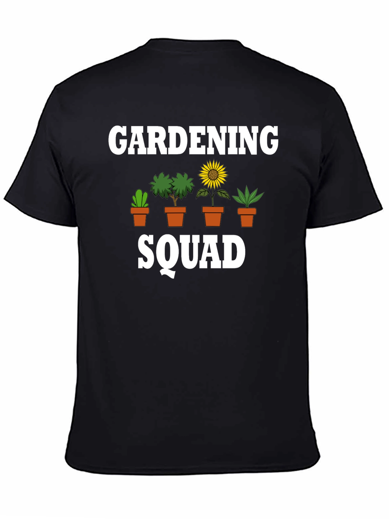 Black Gardening Squad T-Shirt - Plant Lover Tee view 4