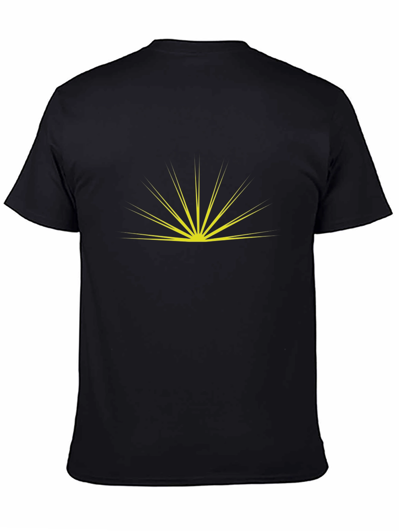 Black Sunrise Graphic Tee - Black Cotton Blend view 4