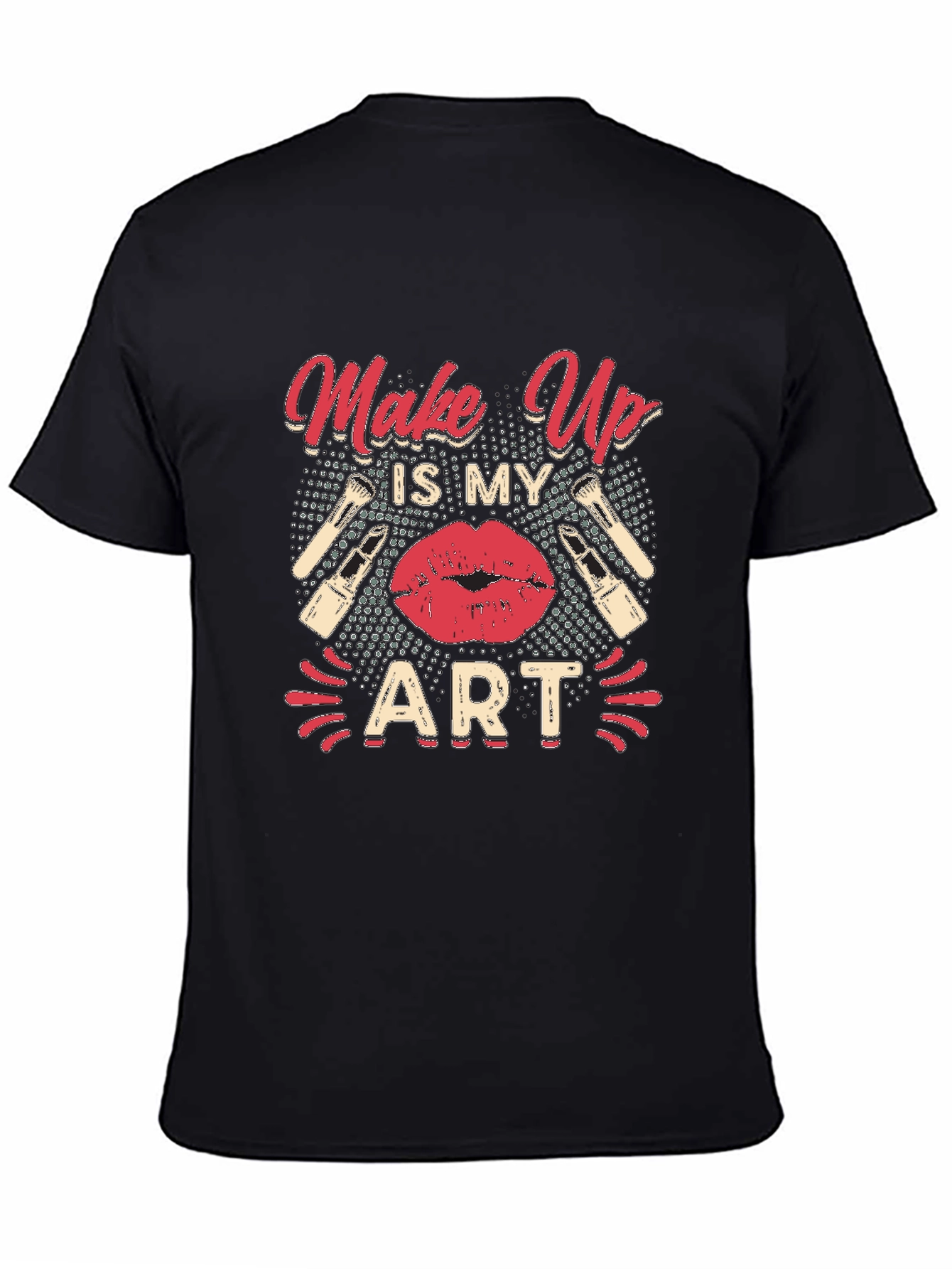 Black Makeup Is My Art T-Shirt - Stylish Graphic Tee view 4