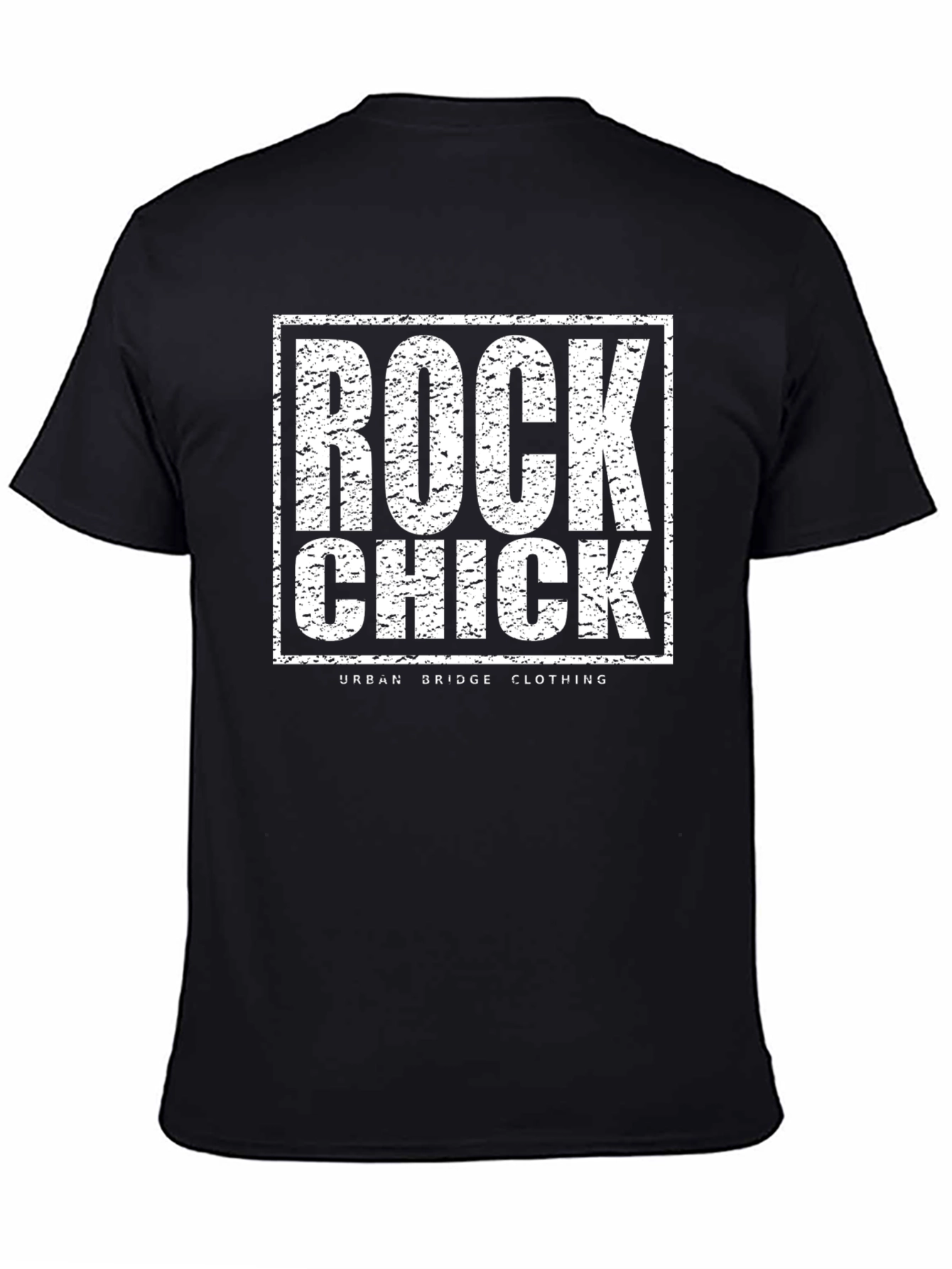 Black Rock Chick Graphic Tee - Black Crew Neck view 4