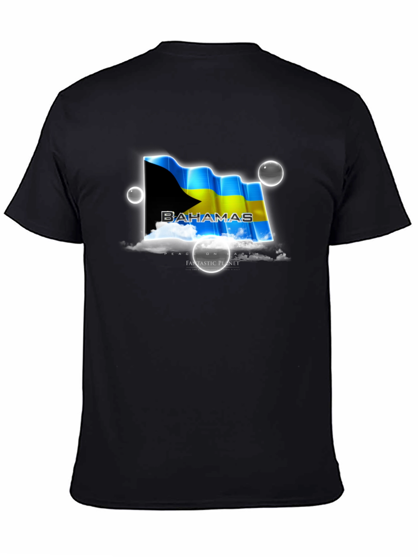 Black Bahamas Flag T-Shirt - Island Pride view 4