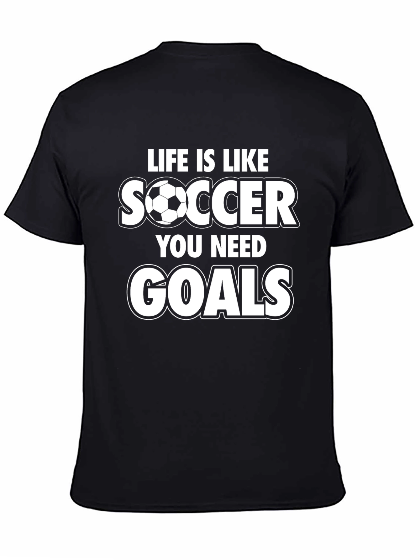 Black Life is Like Soccer Graphic Tee view 4
