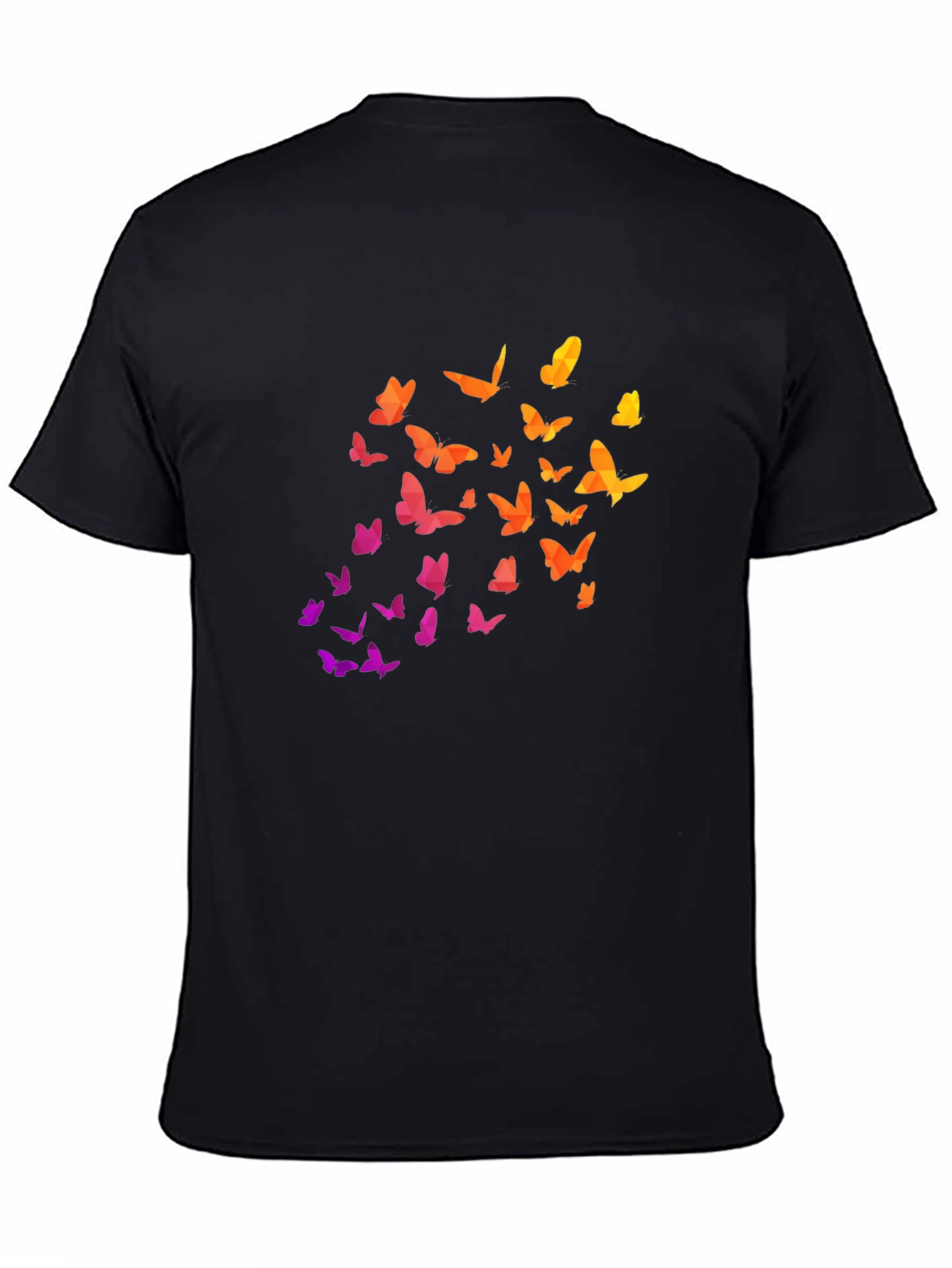 Black Butterfly Gradient Tee - Stylish Comfort view 4