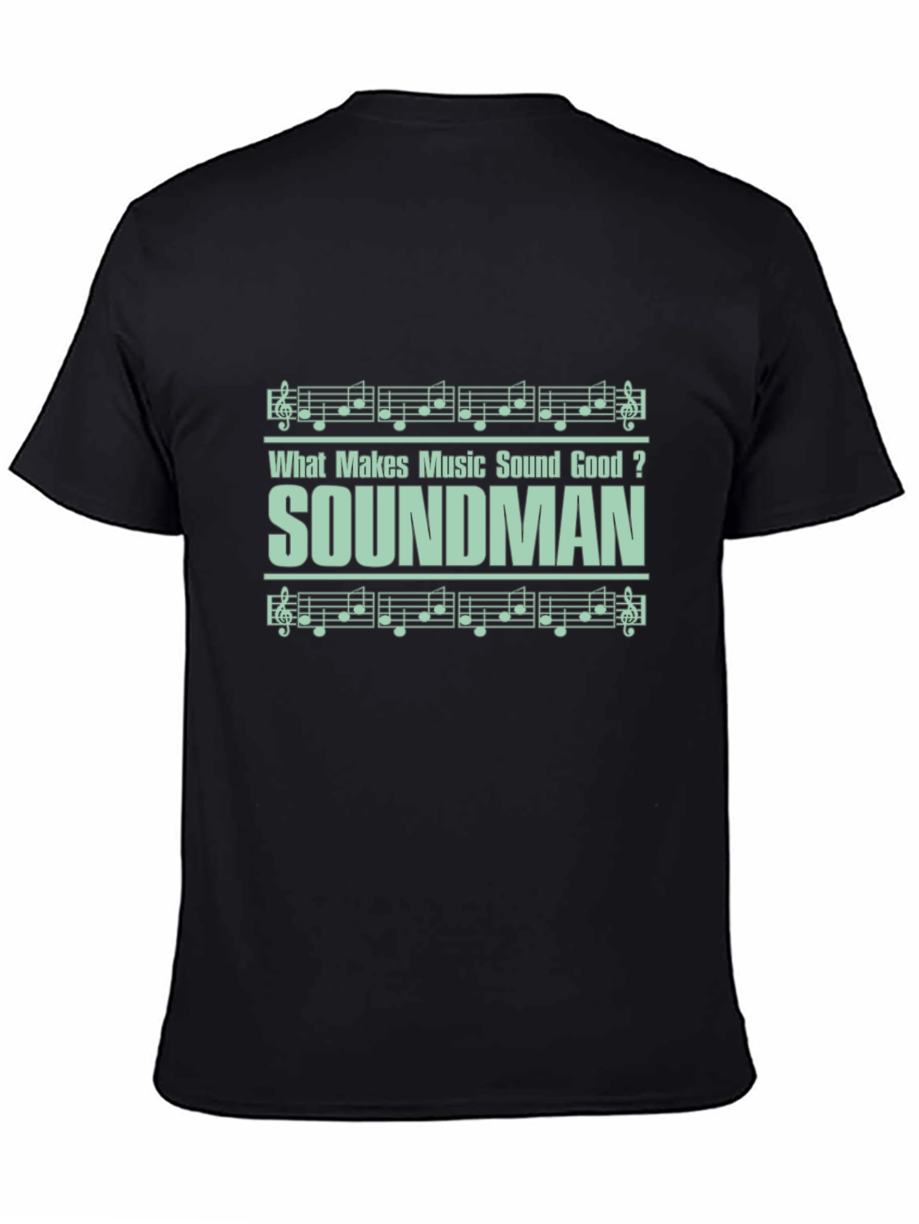 Black Soundman Music T-Shirt view 4