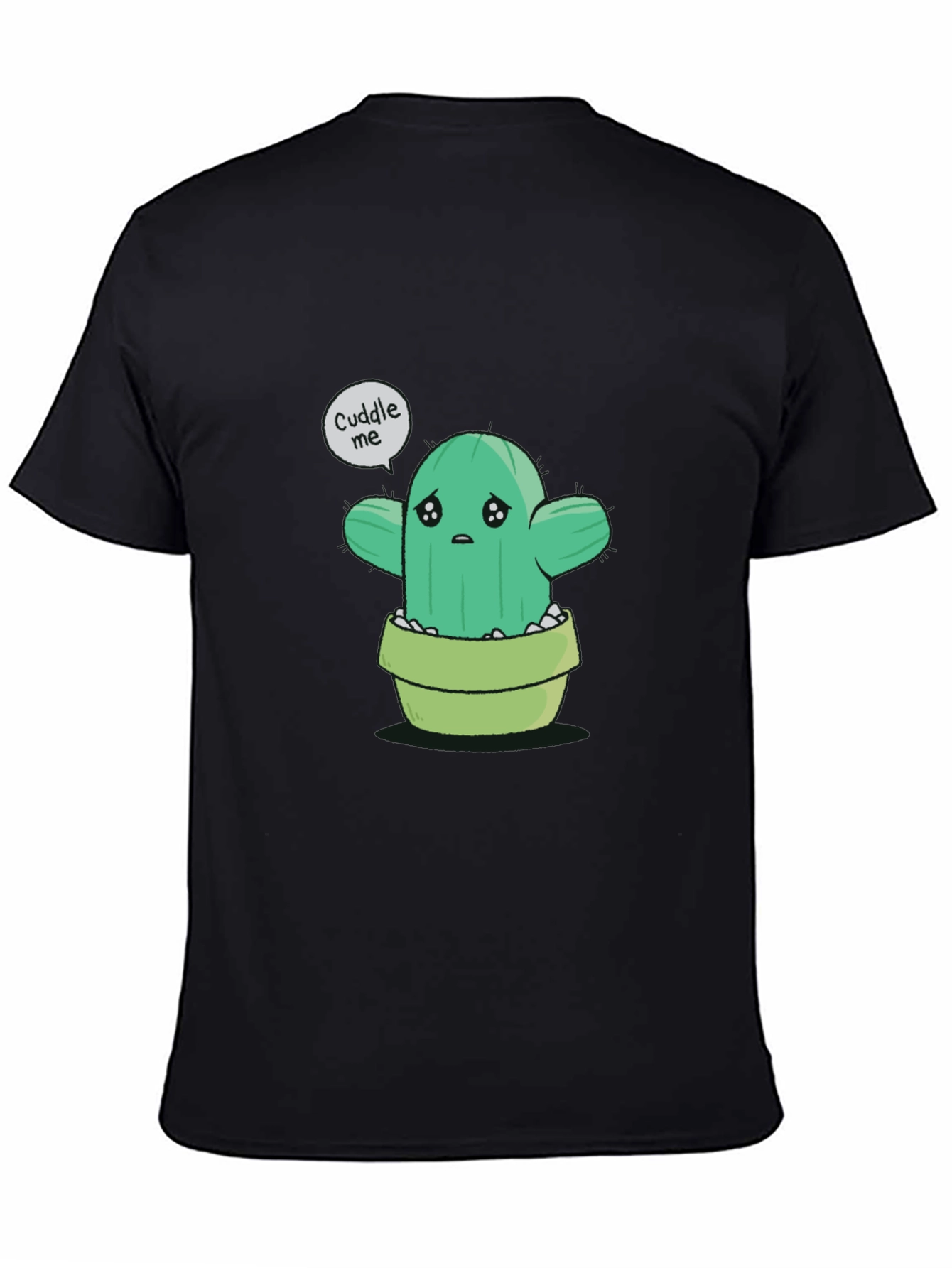 Sad Cactus Cuddle Me Graphic T-Shirt - 4