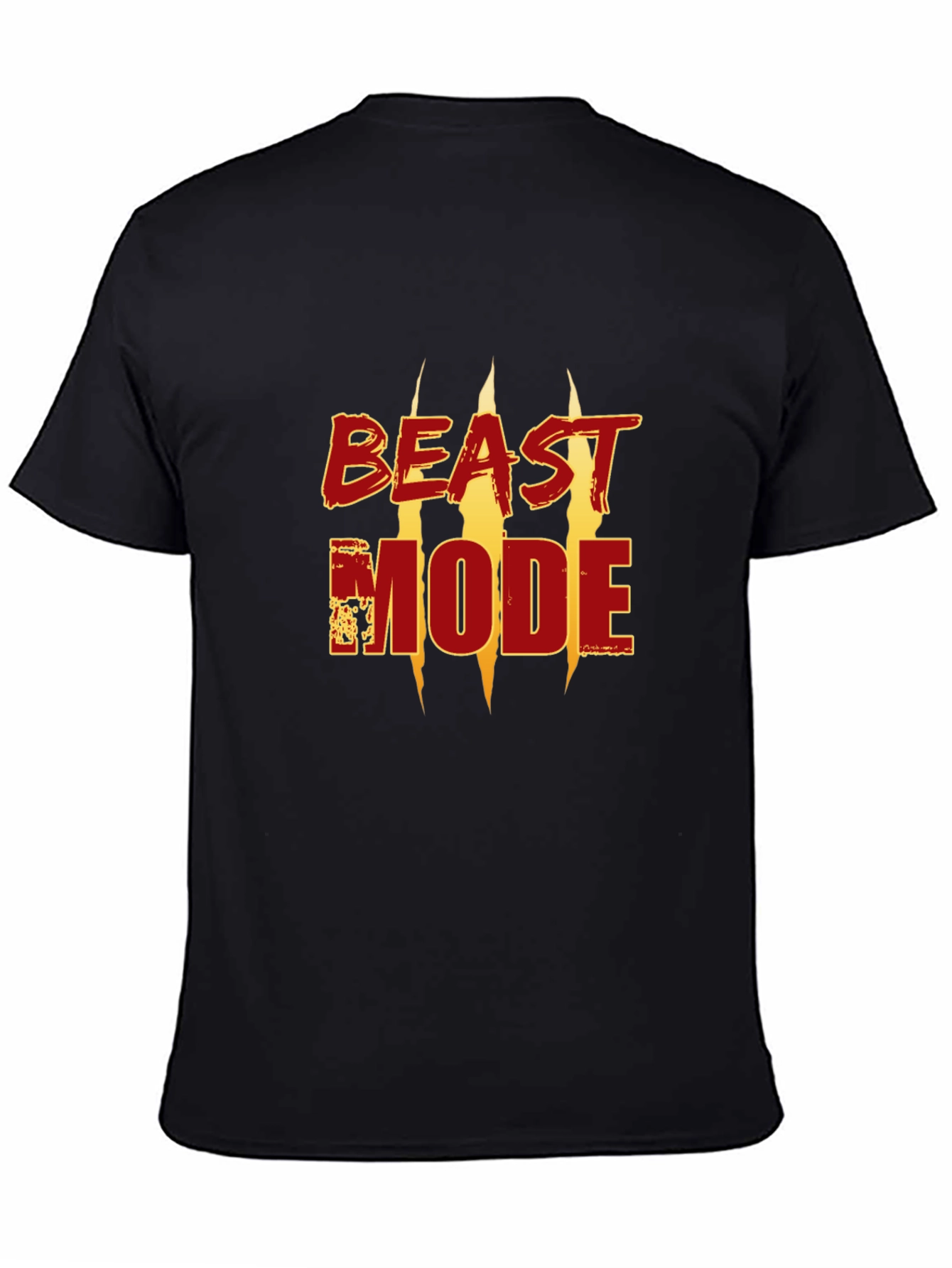 Black Beast Mode Graphic Tee - Black view 4