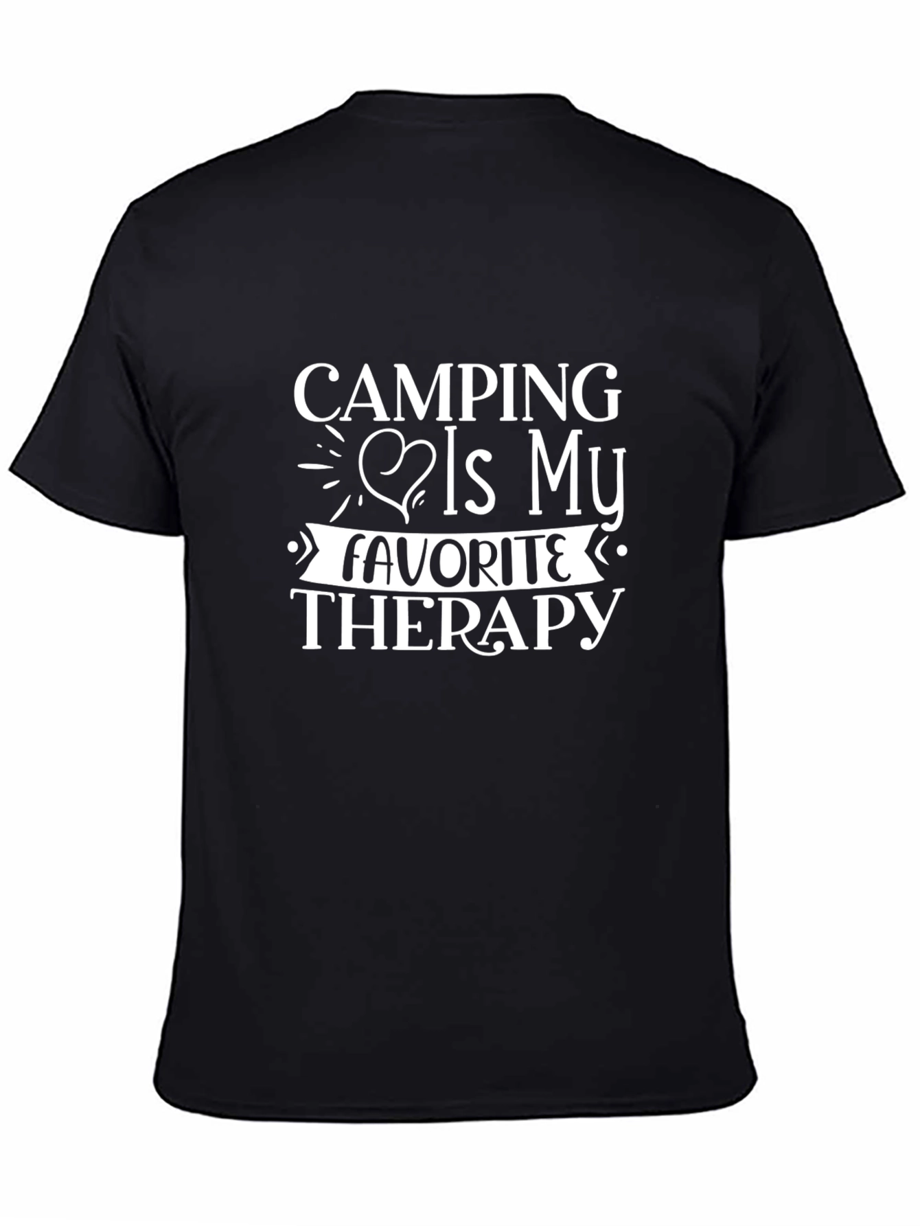 Black Camping is My Therapy Graphic Tee view 4
