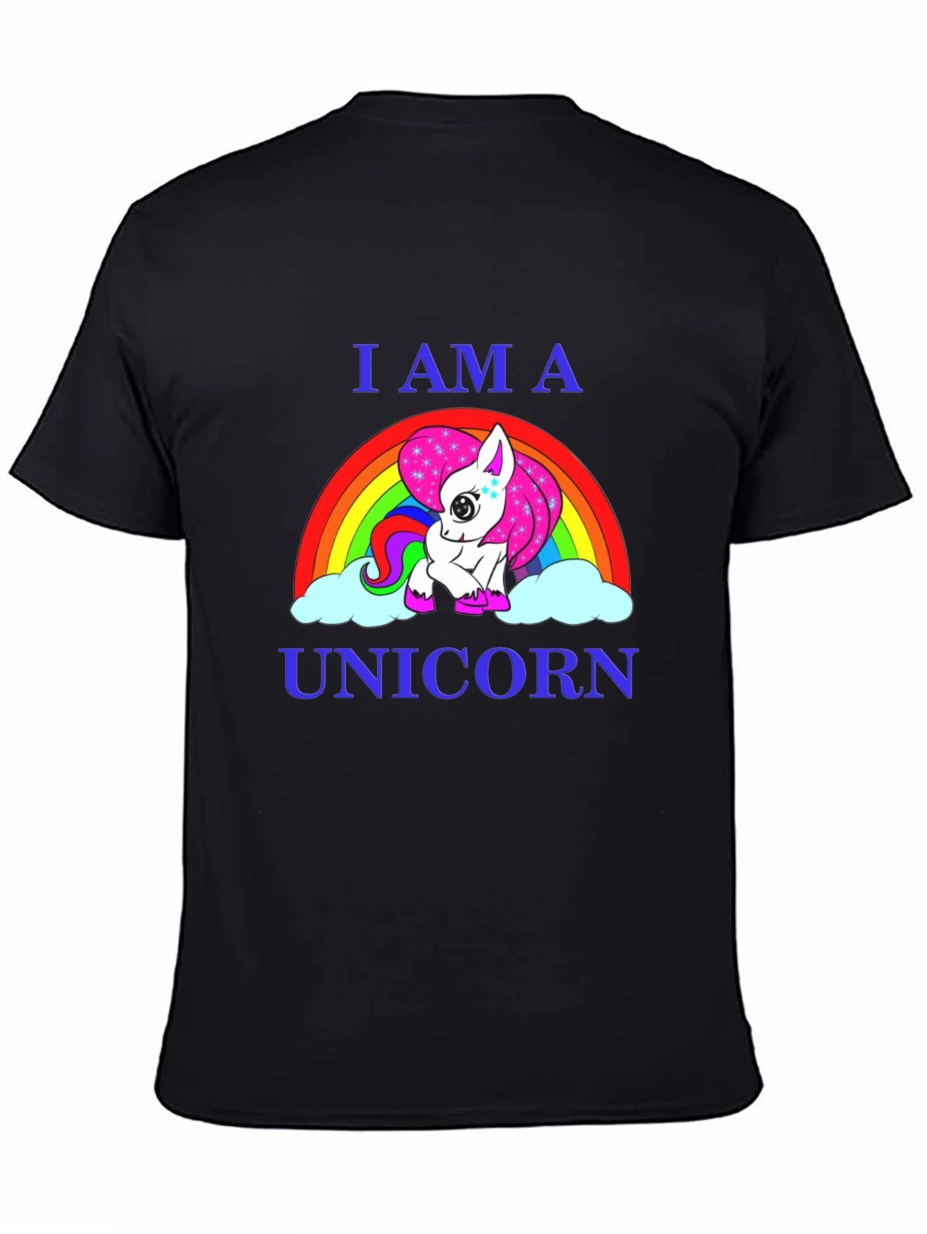 Black I Am A Unicorn Graphic T-Shirt view 4