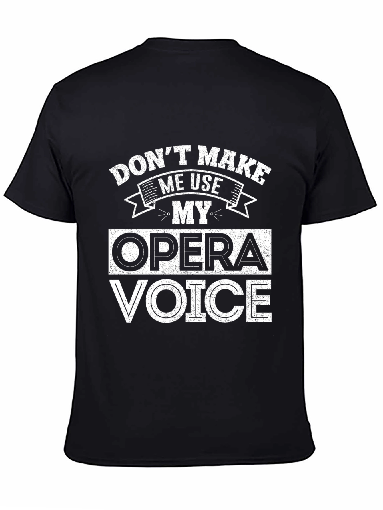 Black Opera Voice Funny T-Shirt - Vocalist Musician Gift view 4