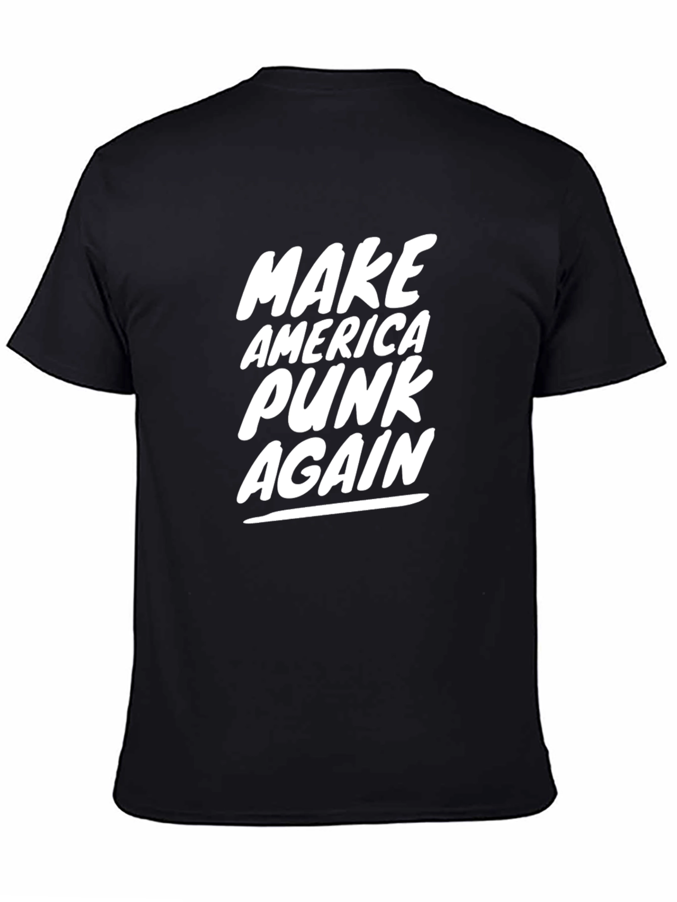 Black Make America Punk Again Graphic Tee - Black view 4