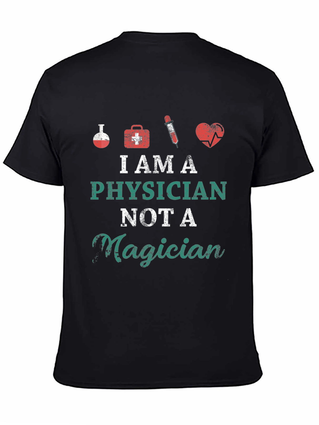 Black Physician Not A Magician Graphic Tee view 4